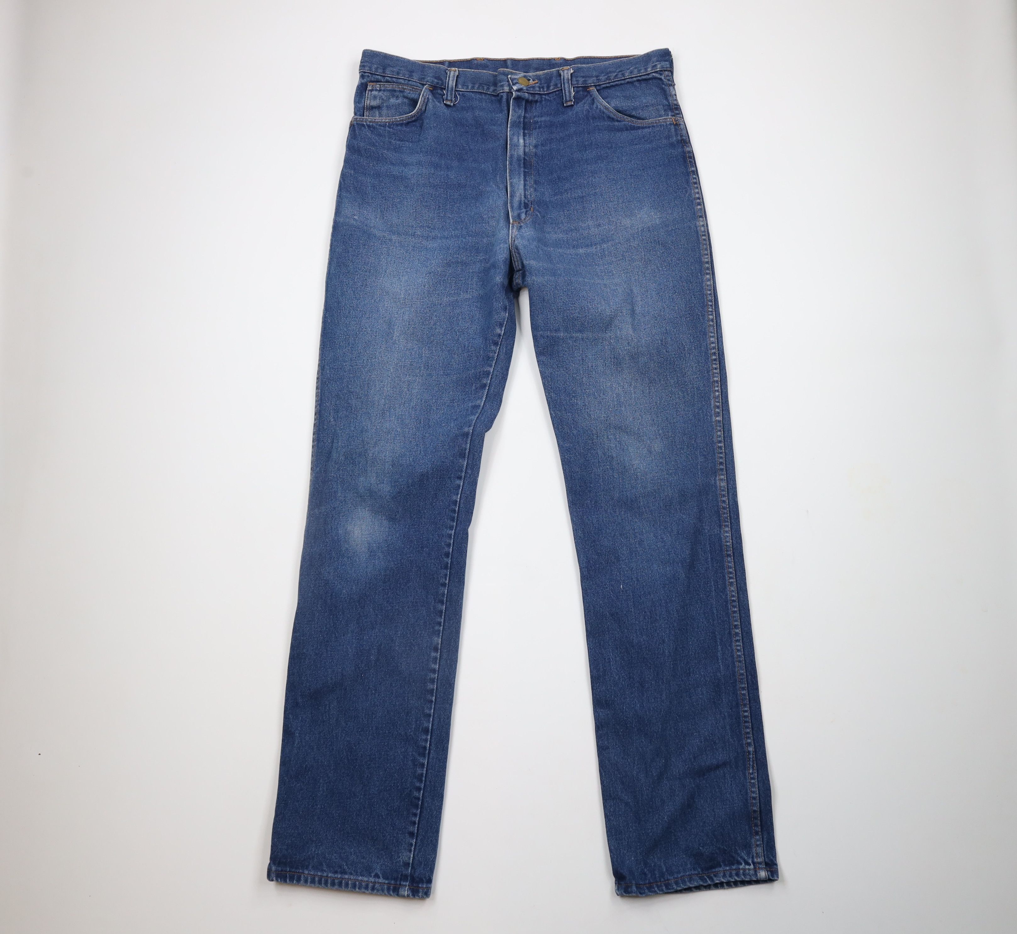 Vintage Vintage 70s Streetwear Flared Bootcut Denim Jeans Blue USA Size US 36 / EU 52 - 1 Thumbnail