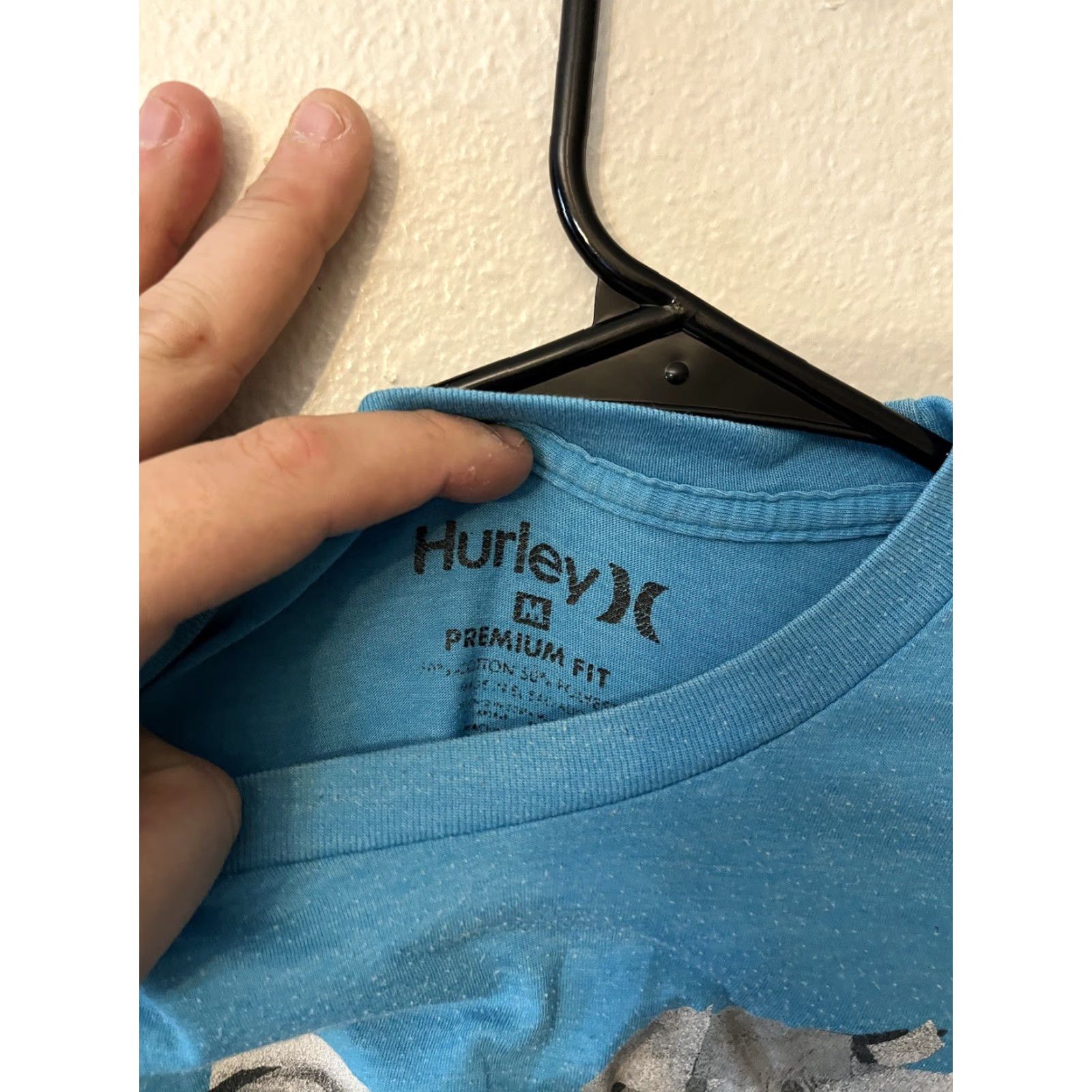 Hurley Hurley Men's Blue Crew Neck Short Sleeve T-Shirt Graphic Logo Medium 2010s Casual Surfing Size US M / EU 48-50 / 2 - 3 Thumbnail