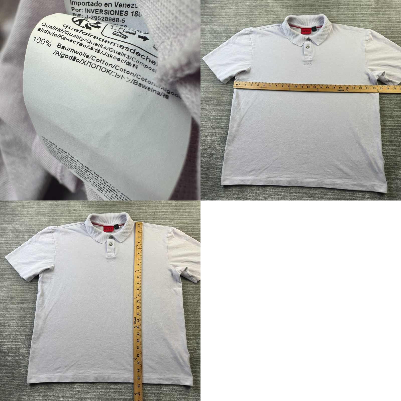 Hugo Boss Hugo Boss Polo Shirt Mens Extra Large Purple Dangula Logo Size US XL / EU 56 / 4 - 8 Thumbnail