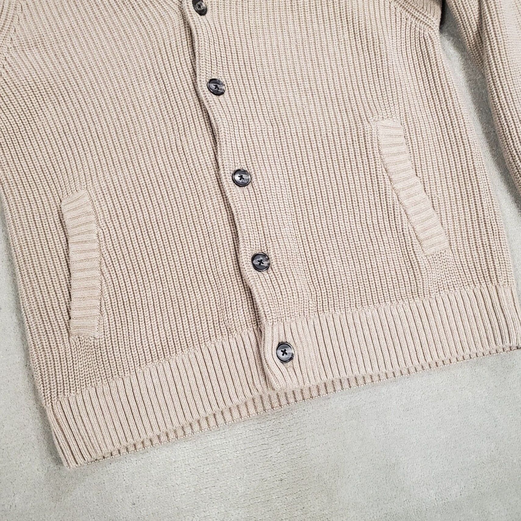 Vintage Duluth Sweater Cardigan Mens Large Beige Burly Retirement Shawl 71257 Size US L / EU 52-54 / 3 - 3 Thumbnail