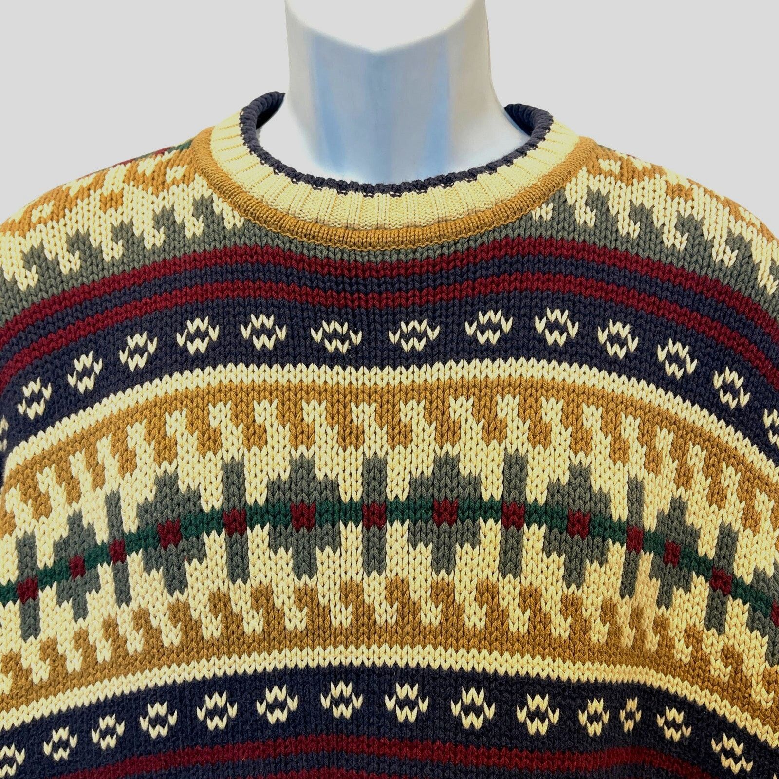 Gant GANT Hand Framed Cotton Fair Isle Sweater Size XL Size US XL / EU 56 / 4 - 2 Thumbnail