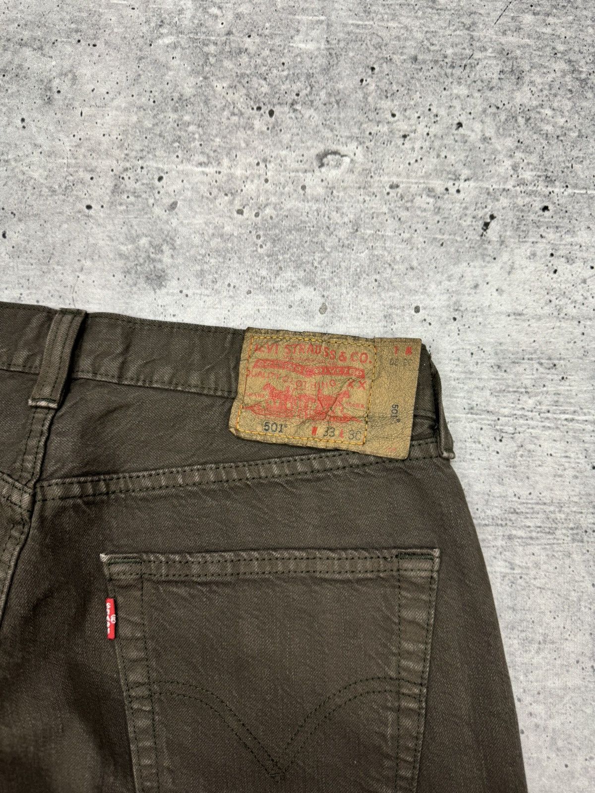 Levi's × Levi's Vintage Clothing × Vintage Vintage Levi’s 501 Rare Brown Denim Jeans Trousers Pants Size US 33 - 16 Thumbnail