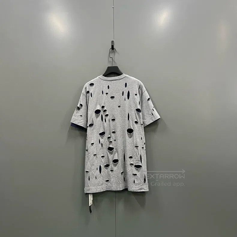 Givenchy Givenchy Big Destruction Logo Fake Two-Piece Short Sleeve Size US M / EU 48-50 / 2 - 3 Thumbnail