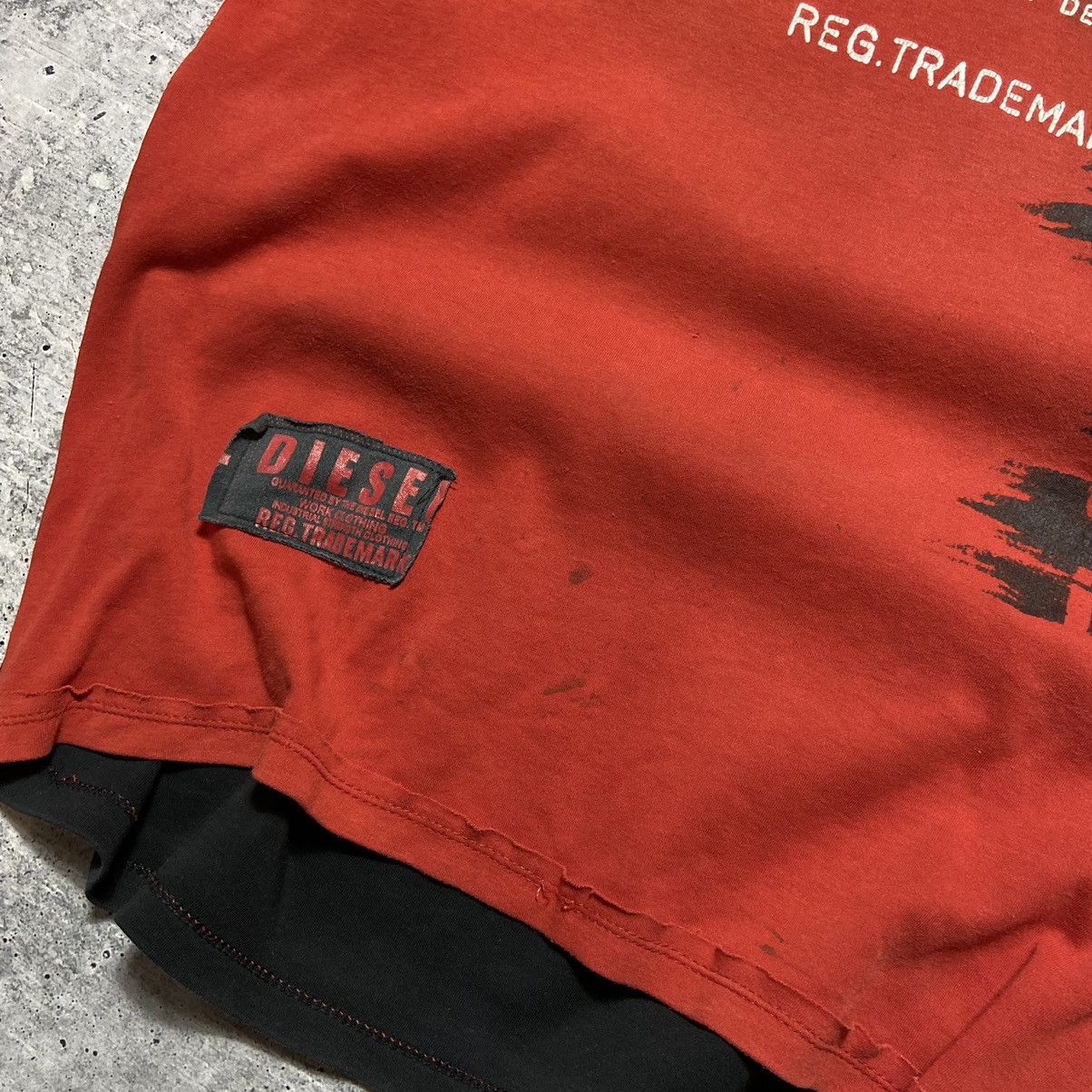 Diesel × Vintage 📌 Crazy Vintage Diesel Custom Patchwork Tee Size US L / EU 52-54 / 3 - 6 Thumbnail