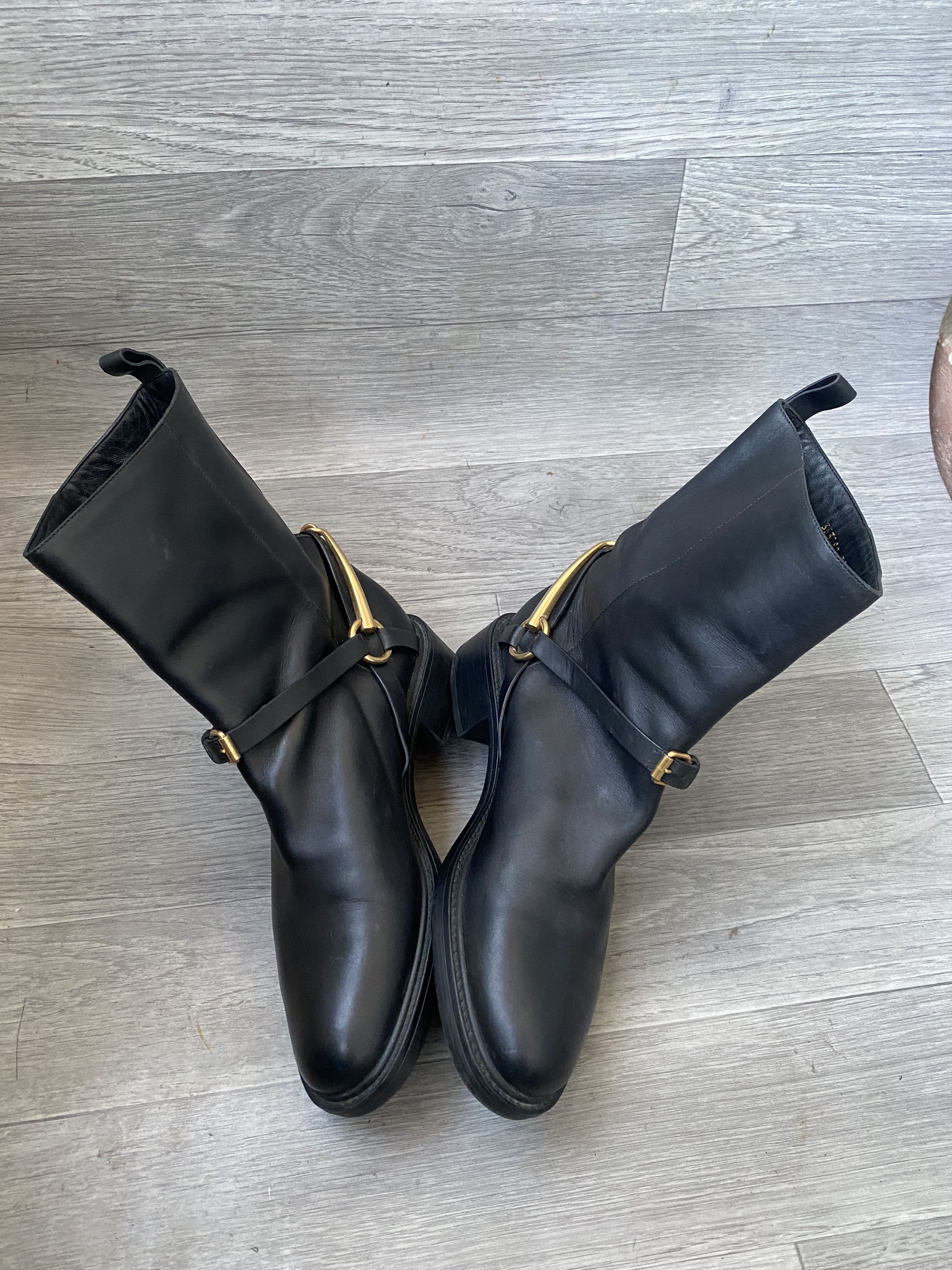 Gucci Gucci horsebit black leathers boots Size US 8 / IT 38 - 8 Thumbnail