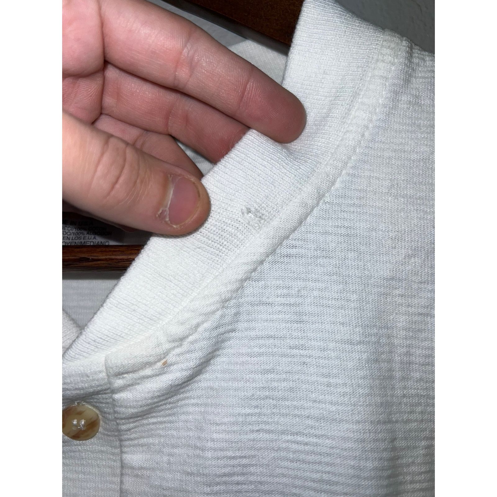 Vintage 90s Vintage Reno Nevada Wolf 1/4 Button White Shirt 1990s M Size US M / EU 48-50 / 2 - 6 Thumbnail