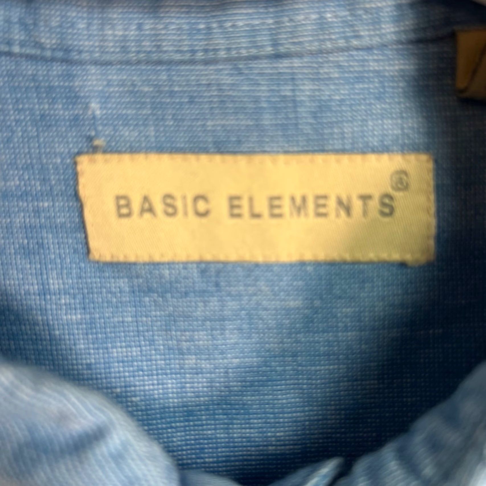Vintage VINTAGE Basic Elements Shirt Mens Small Blue Short Sleeve Button-Up Cotton Size US S / EU 44-46 / 1 - 3 Thumbnail