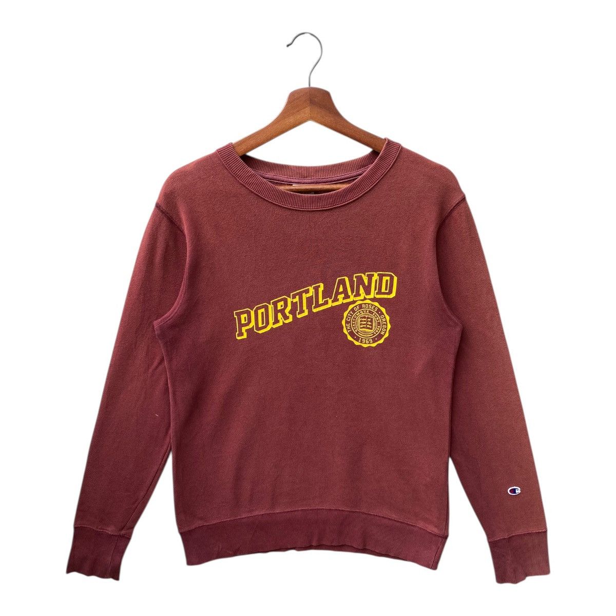 Champion Champion Portland Sweatshirt Spellout Crewneck Size M Size US M / EU 48-50 / 2 - 1 Thumbnail