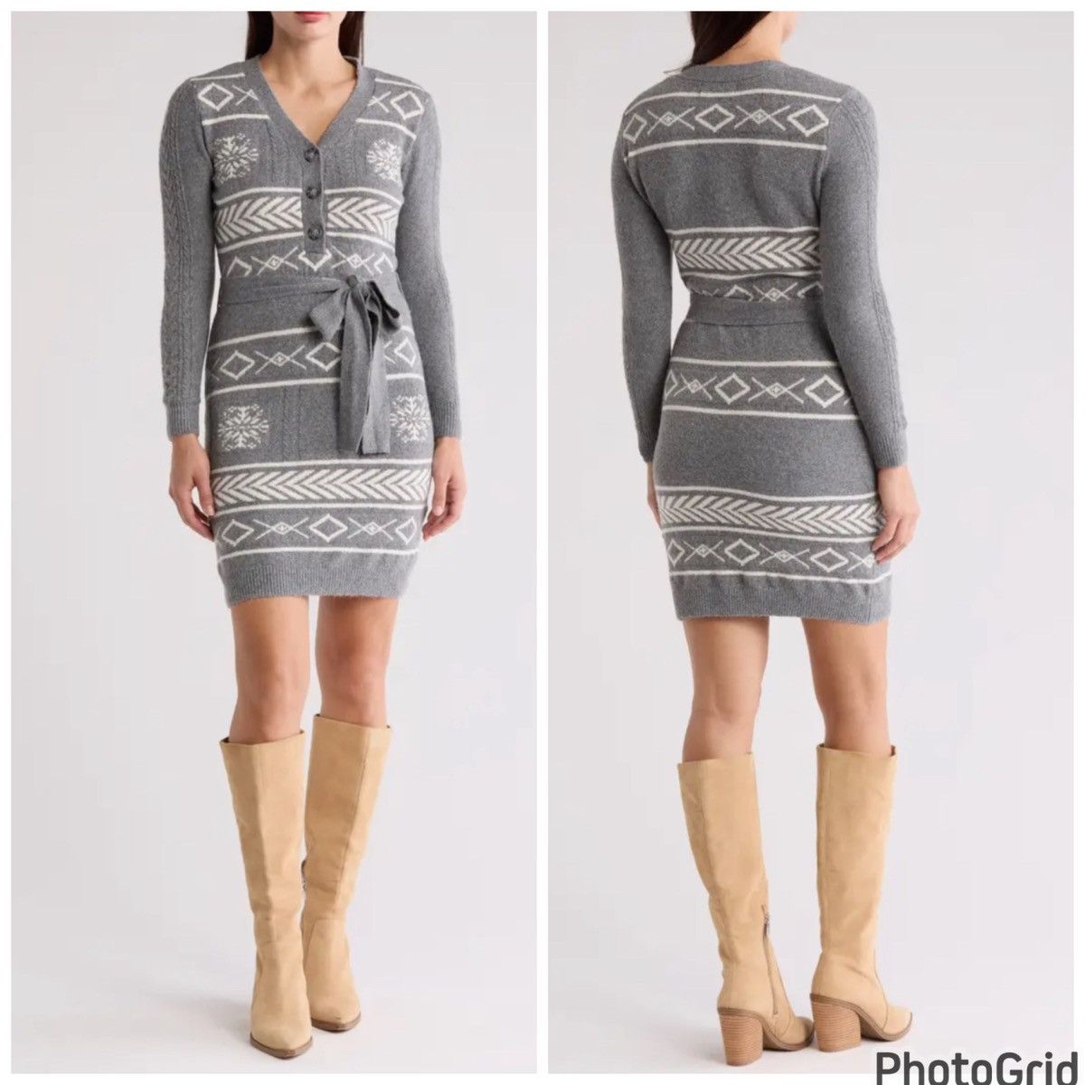 Lucky Brand Sweater Dress Size L / US 10 / IT 46 - 1 Thumbnail