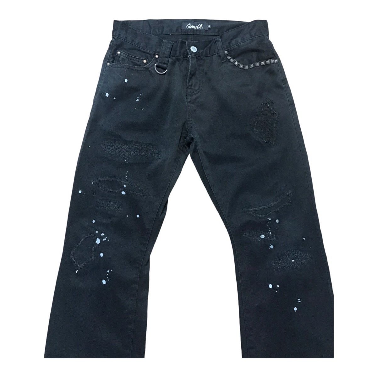 Hysteric Glamour × If Six Was Nine × Japanese Brand GavariaA Splash Paint Black Pant Size US 30 / EU 46 - 1 Thumbnail
