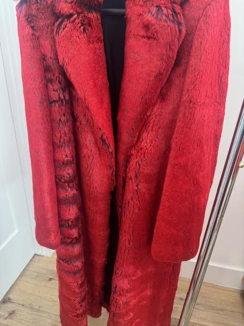 Calvin Klein 205W39NYC Calvin Klein 205W39NYC Faux Fur Red coat Size M / US 6-8 / IT 42-44 - 8 Thumbnail