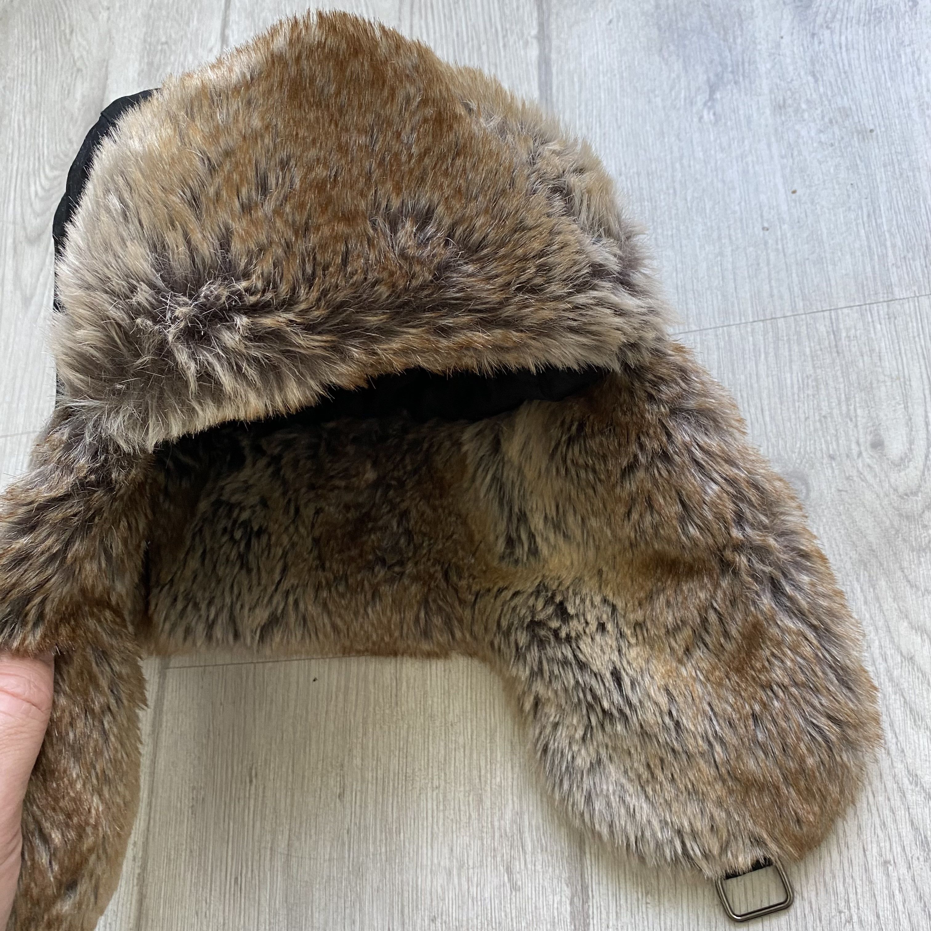 Diesel 🥶Diesel style Vintage 90s Trapper Fur Ushanka Winter Hat Size ONE SIZE - 6 Thumbnail