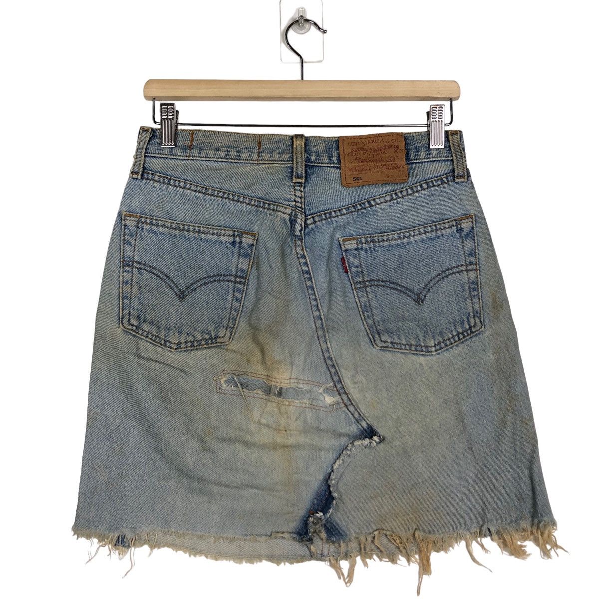 Levi's 🔥RARE VINTGE MINI SKIRT LEVI’S USA DENIM Size 28" / US 6 / IT 42 - 6 Thumbnail