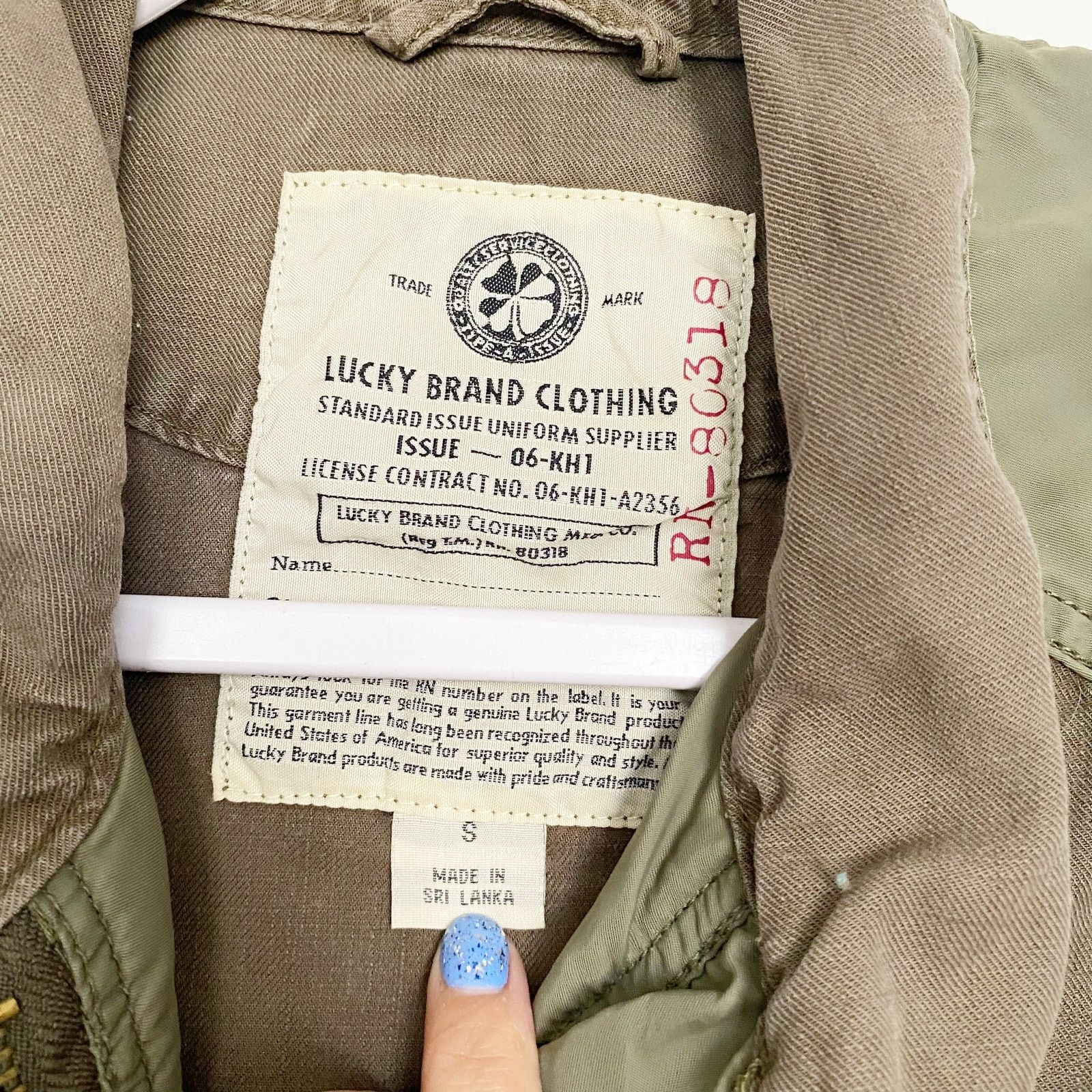Lucky Brand Lucky Brand Womens Size S Green Zip Up Moto Jacket Size S / US 4 / IT 40 - 3 Thumbnail