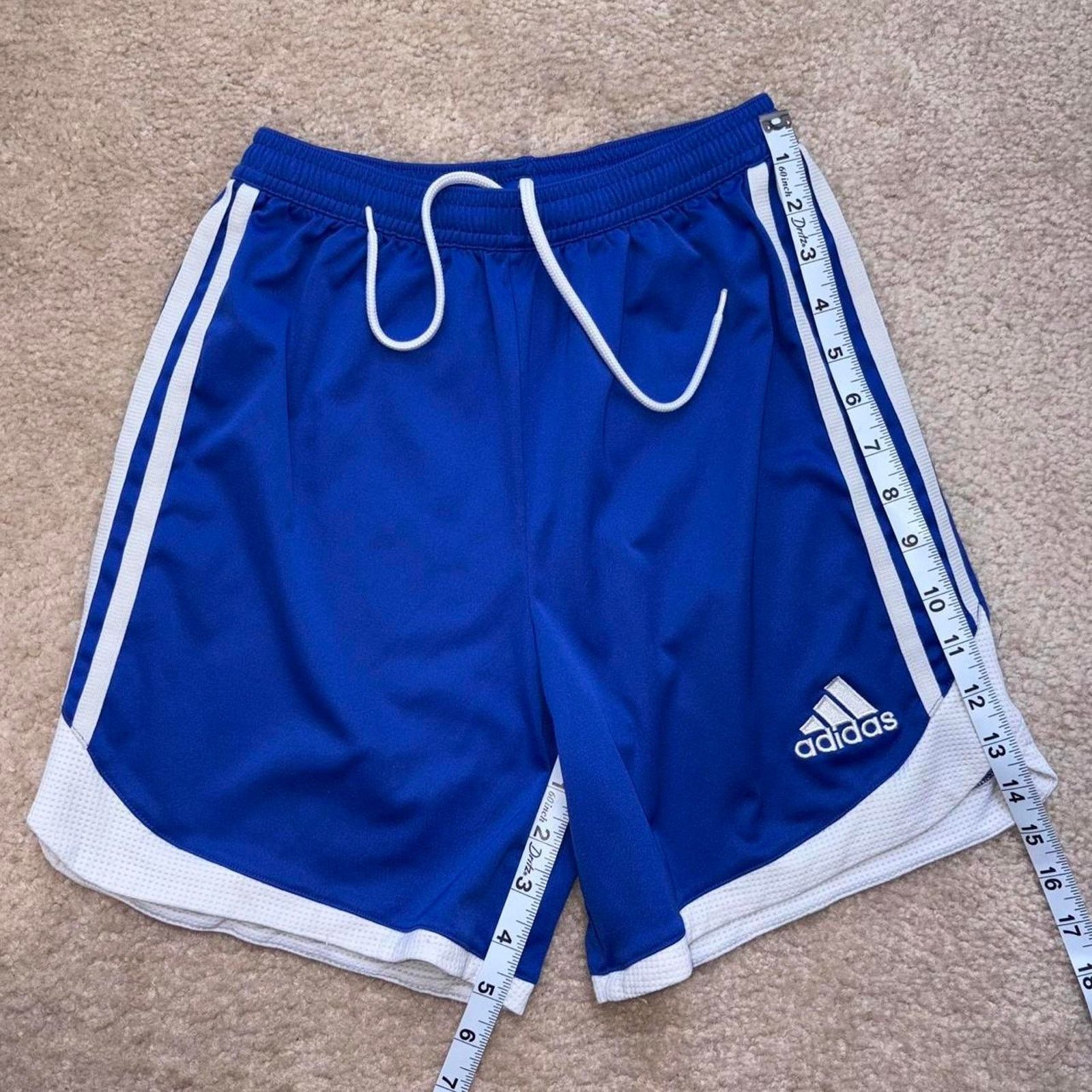 Adidas Vintage Y2K Blue & White/ Clima-Cool Adidas Athletic Shorts Size 34" / US 12 / IT 48 - 3 Thumbnail