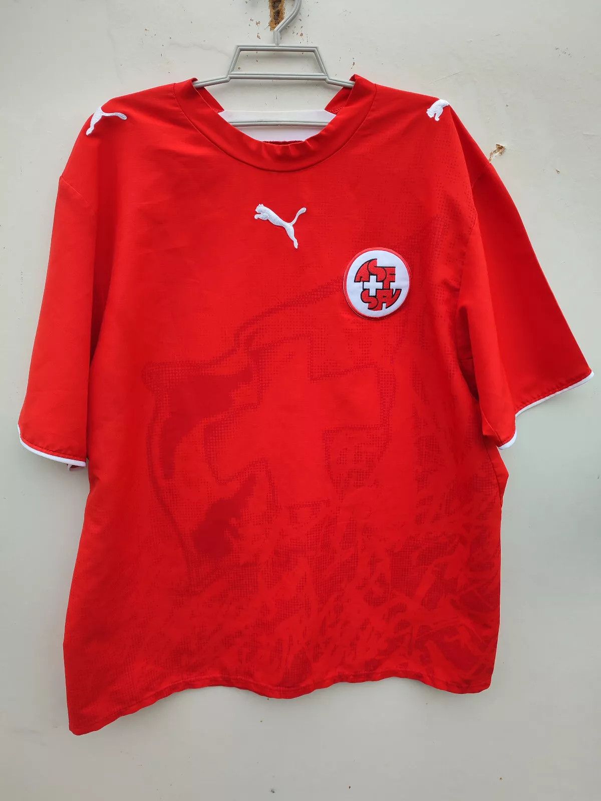 Puma Switzerland National Football Team 2006/08 Home FOOTBALL Size US L / EU 52-54 / 3 - 5 Thumbnail