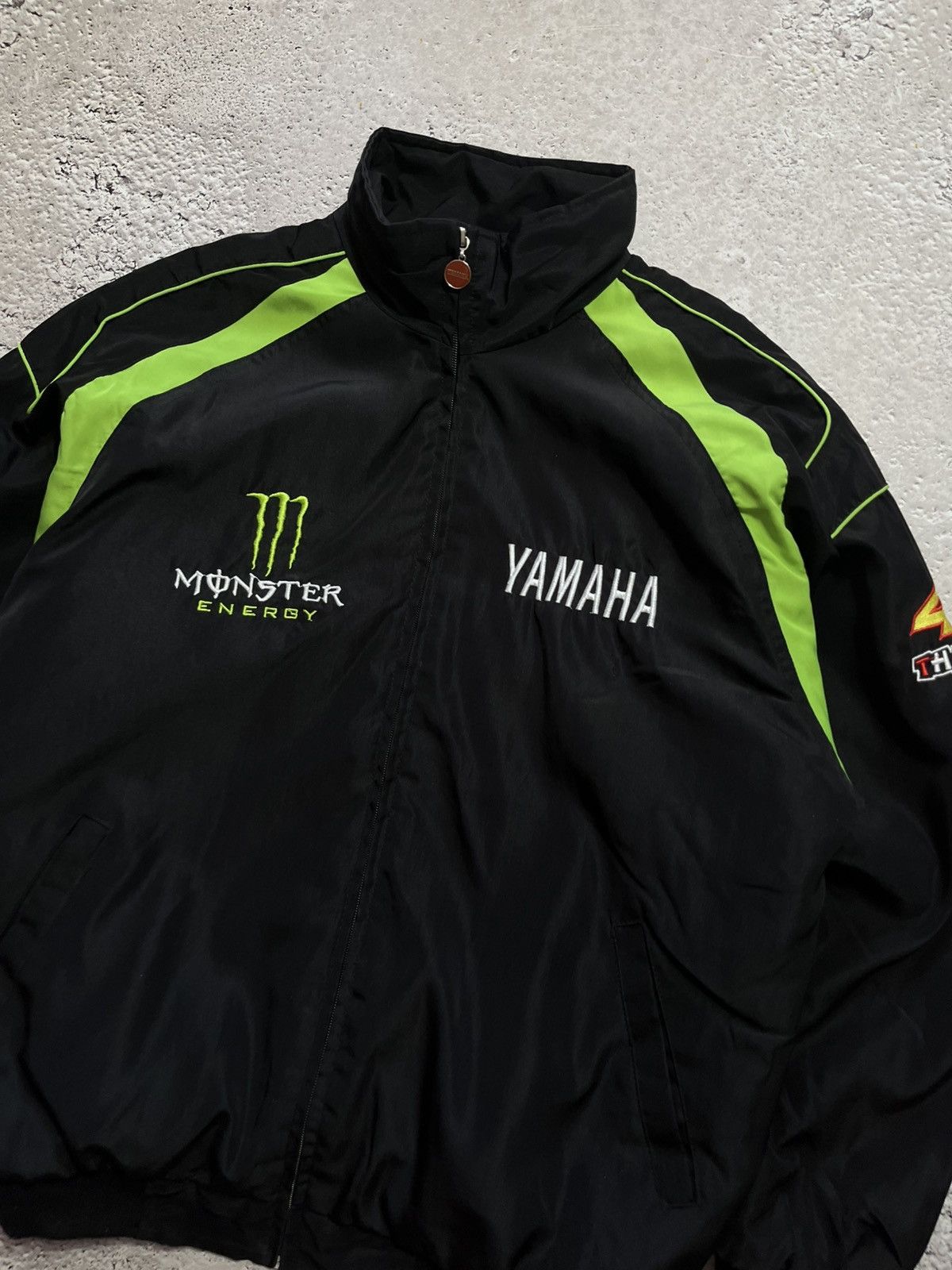 Vintage × Yamaha Yamaha Monster Energy VR46 Racing Jacket Black Green XL Size US XL / EU 56 / 4 - 4 Thumbnail
