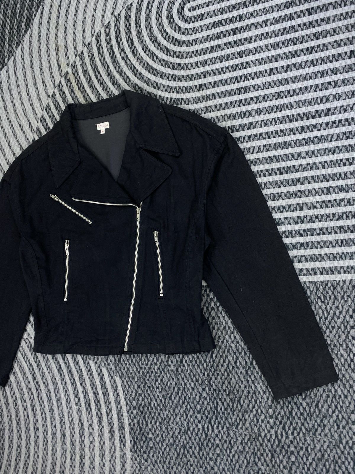 ADAM ET ROPE Vintage Adam Et Rope Double Collar Bikers Jacket Size S / US 4 / IT 40 - 4 Thumbnail