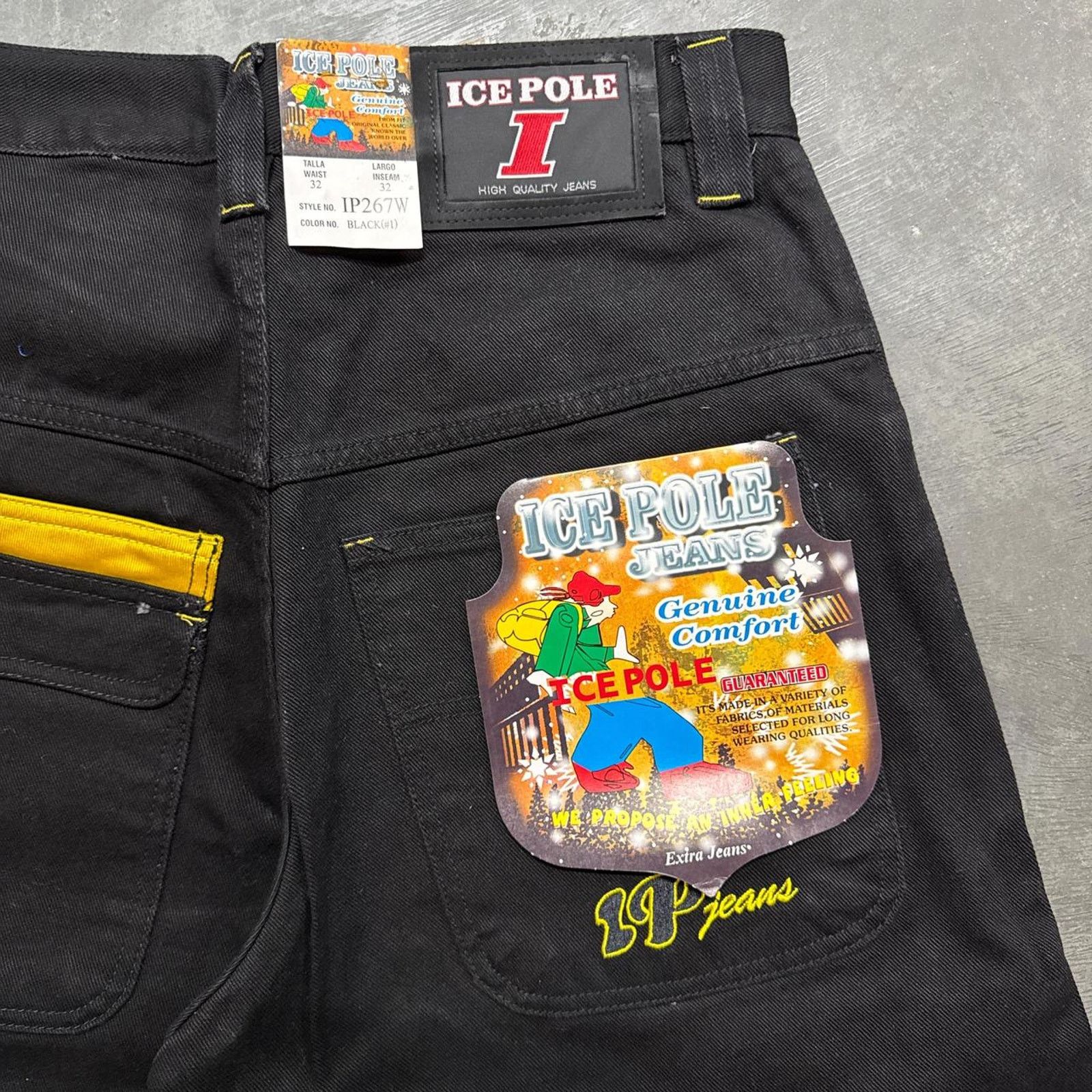 JNCO × Vintage Vintage Y2K Ice Pole Wide Leg Baggy JNCO Style Denim Jeans Size US 32 / EU 48 - 6 Thumbnail