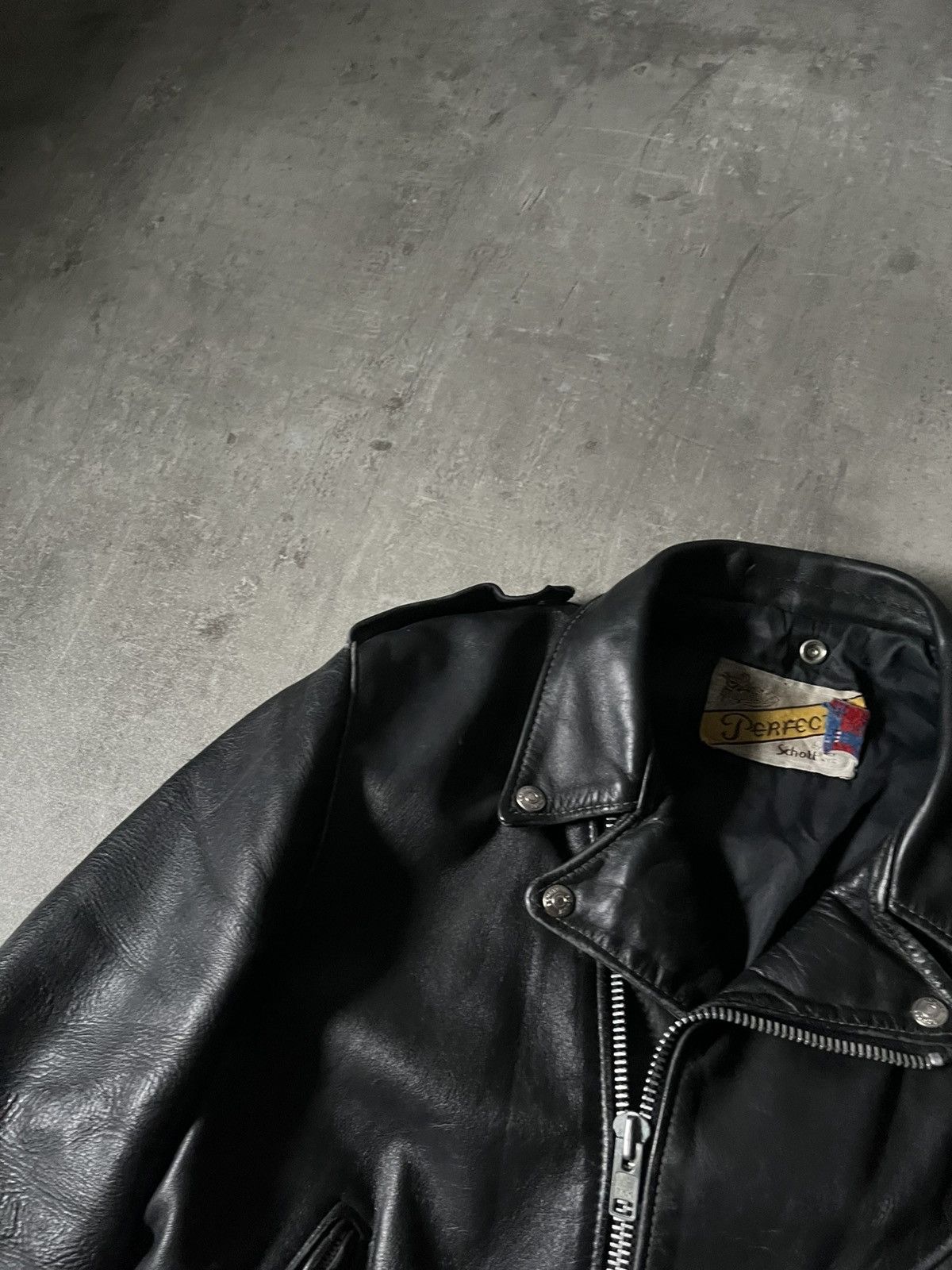 Schott Vintage Schott perfecto ramones leather jacket black Size US S / EU 44-46 / 1 - 5 Thumbnail