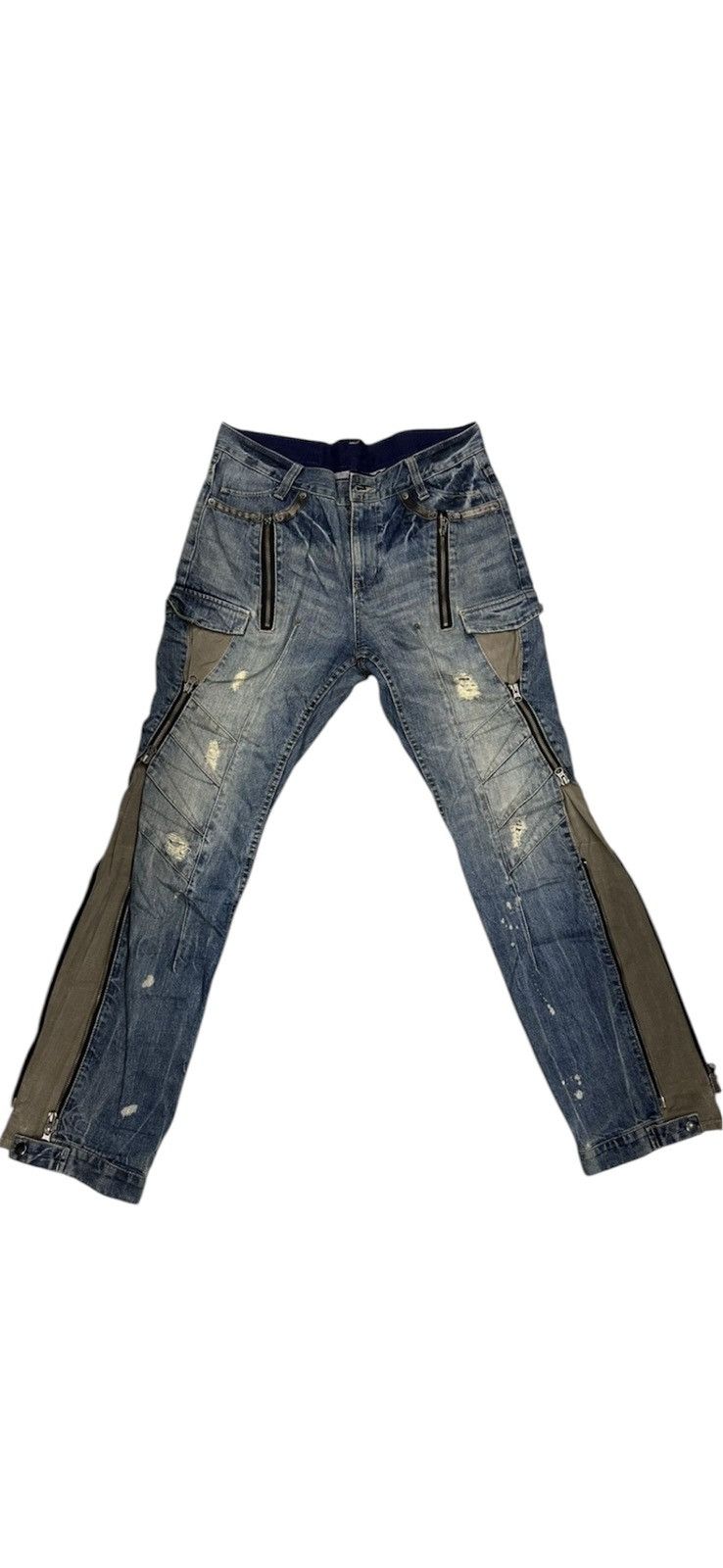 Hysteric PPFM PUNK Multizipper Pants Size 34