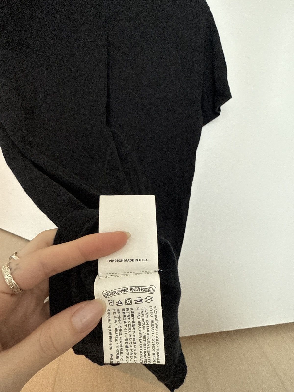 Chrome Hearts Chrome Hearts Pocket Logo Tee w/ Back Spade Design Size US S / EU 44-46 / 1 - 3 Thumbnail