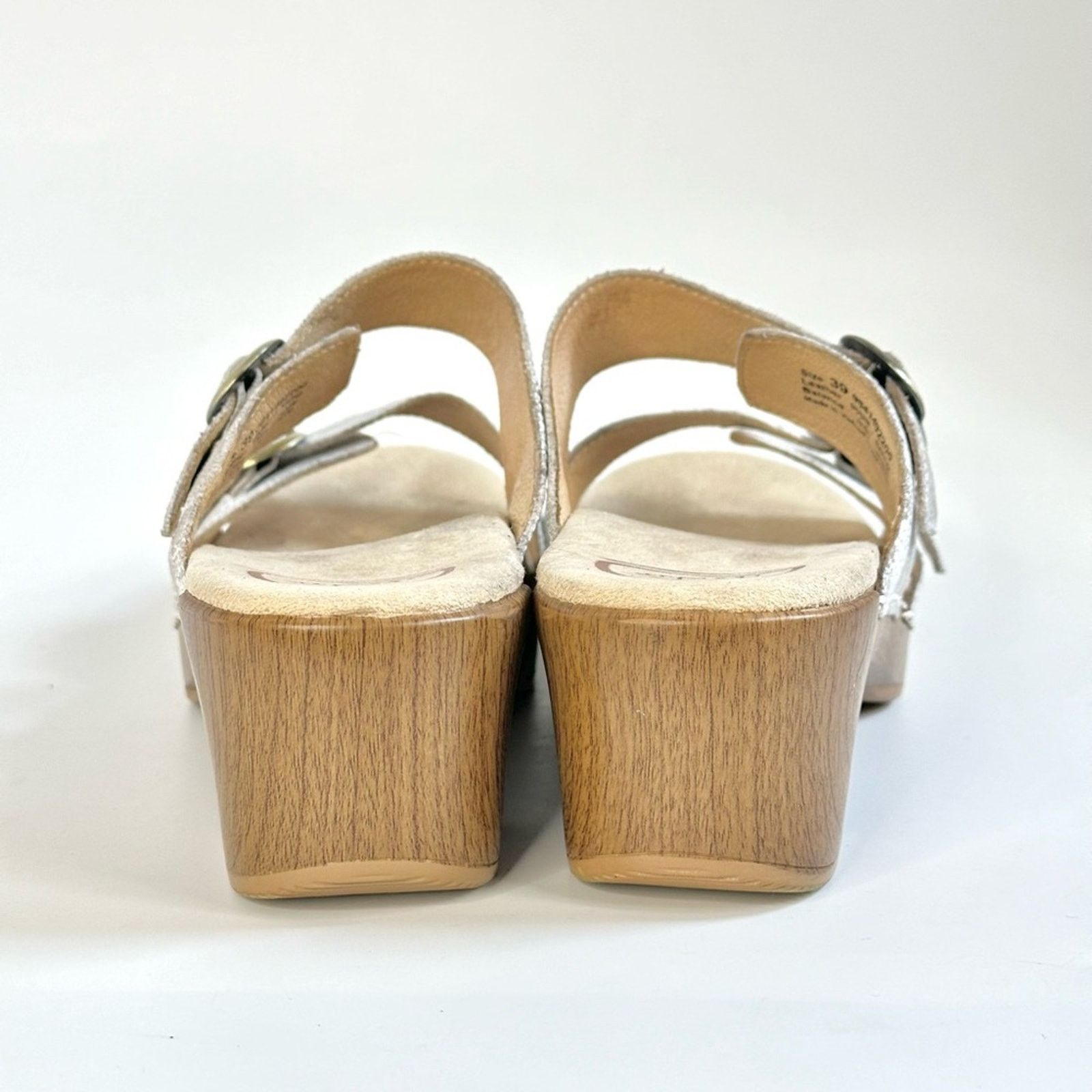 Dansko Dansko Sophie Distressed Double Strap Open Toe Sandal Clog Size US 9 / IT 39 - 6 Thumbnail