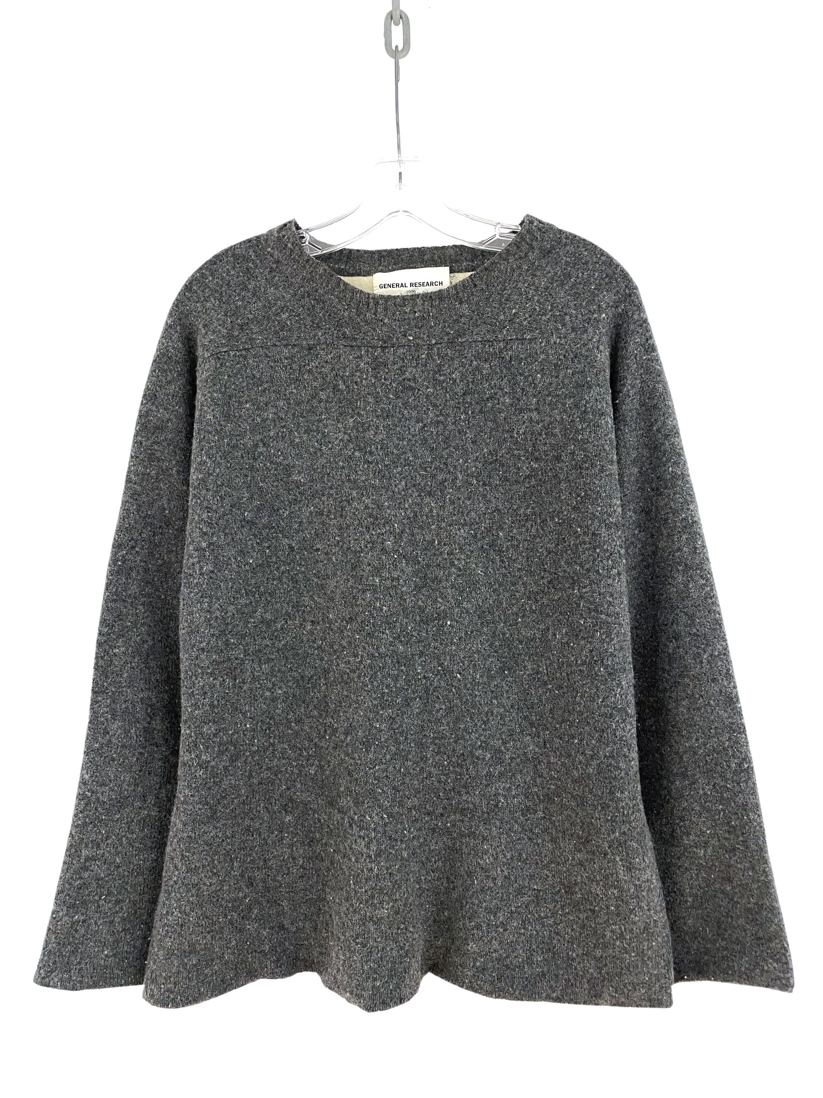image of General Research 1999 Wool Sweater in Grey, Men's (Size Large)