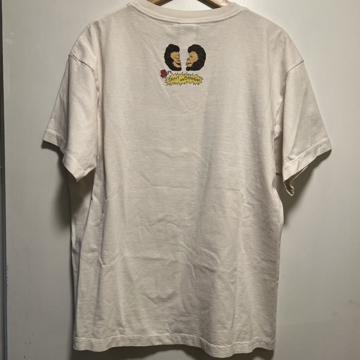 Bape × Saint Michael Saint Michael Bape Tee White Size US L / EU 52-54 / 3 - 2 Thumbnail