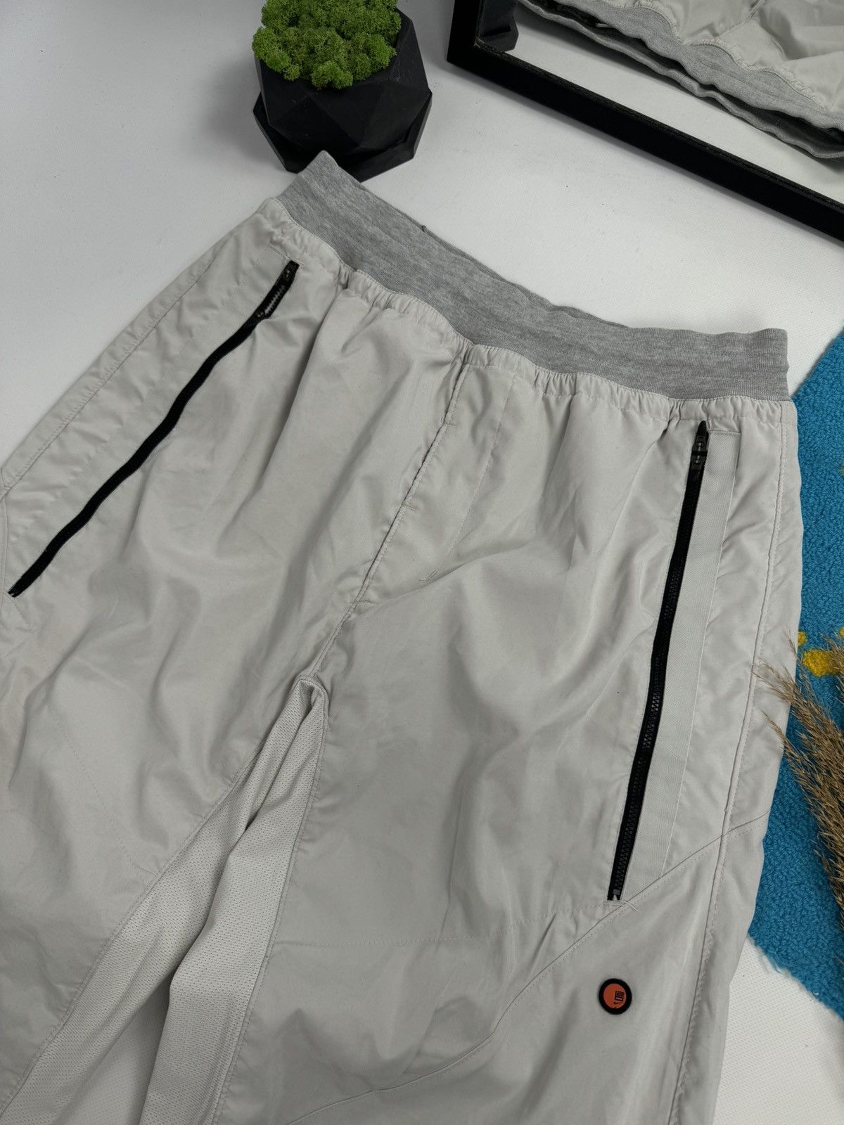 Nike × Vintage Vintage 90’s Nike Double Swoosh Nylon Parachute Track Pant Size US 34 / EU 50 - 6 Thumbnail