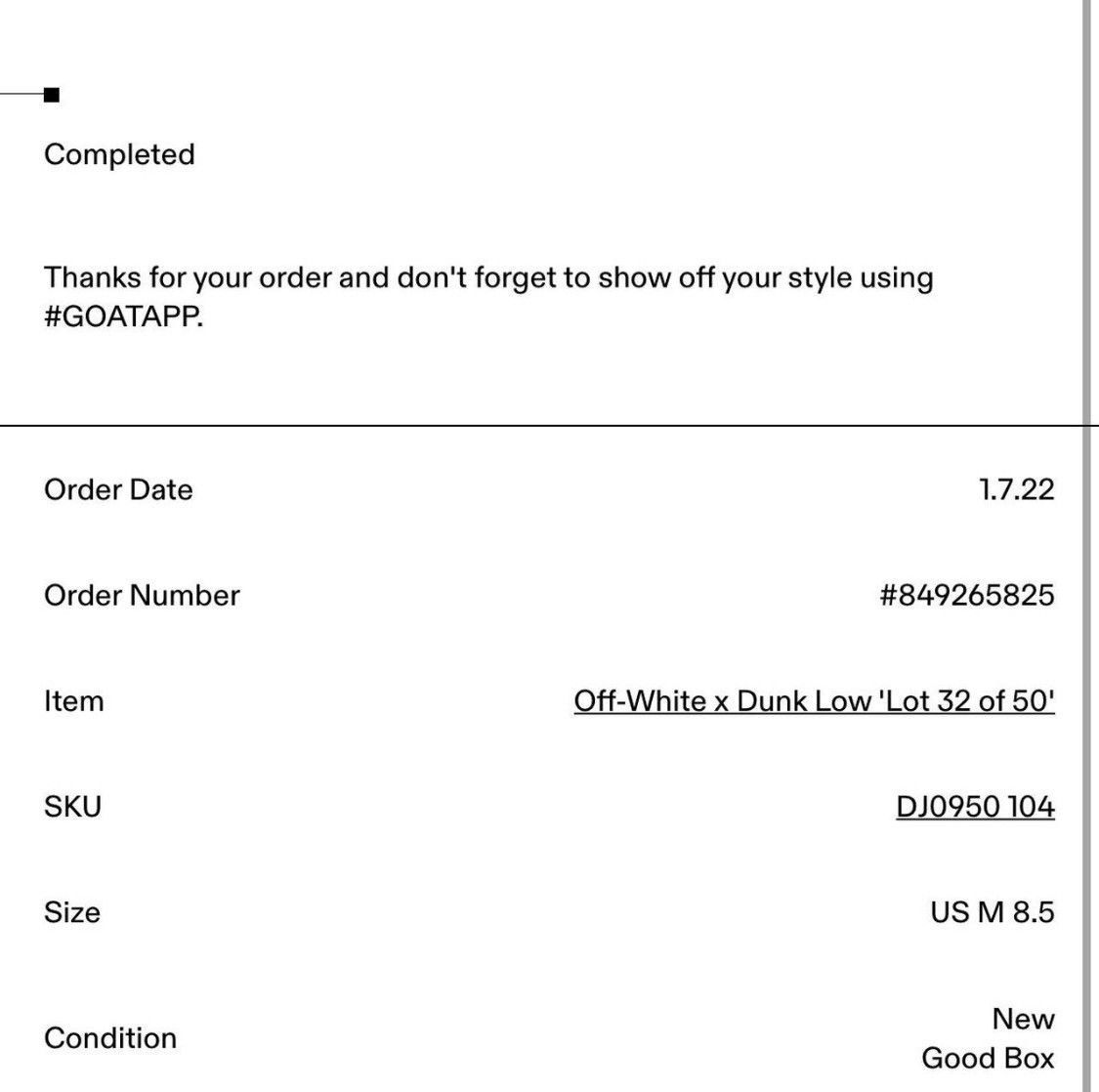 Nike × Off-White Off white x nike dunk low lot 32 of 50 Size US 8.5 / EU 41-42 - 11 Thumbnail