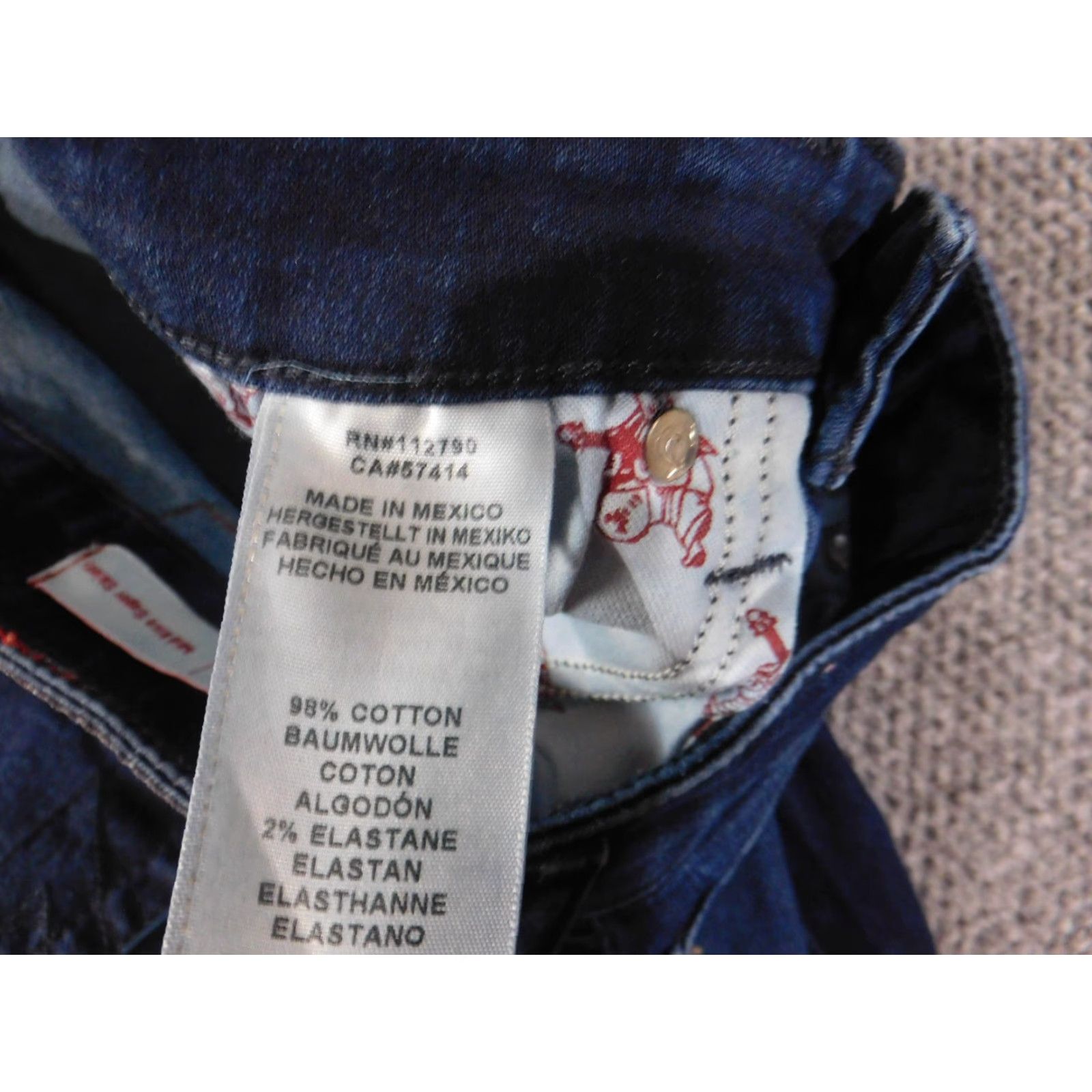 True Religion TRUE RELIGION Jeans Women 28 Halle Mid Rise Super Skinny Dark Denim Slim You Size 28" / US 6 / IT 42 - 6 Thumbnail
