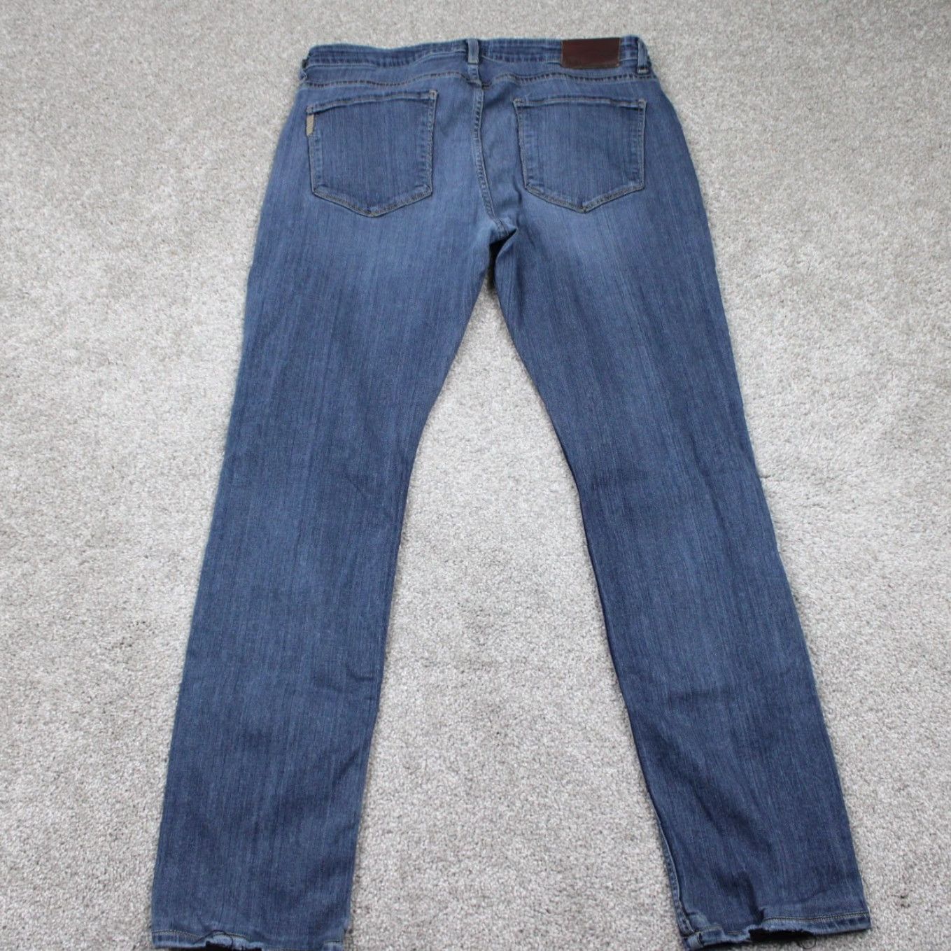 Paige Paige Federal Jeans Mens 33 Blue 5-Pocket Stretch Inseam 30" Regular Straight Denim Clothing Pants Shirts Jeans Size US 33 - 6 Thumbnail