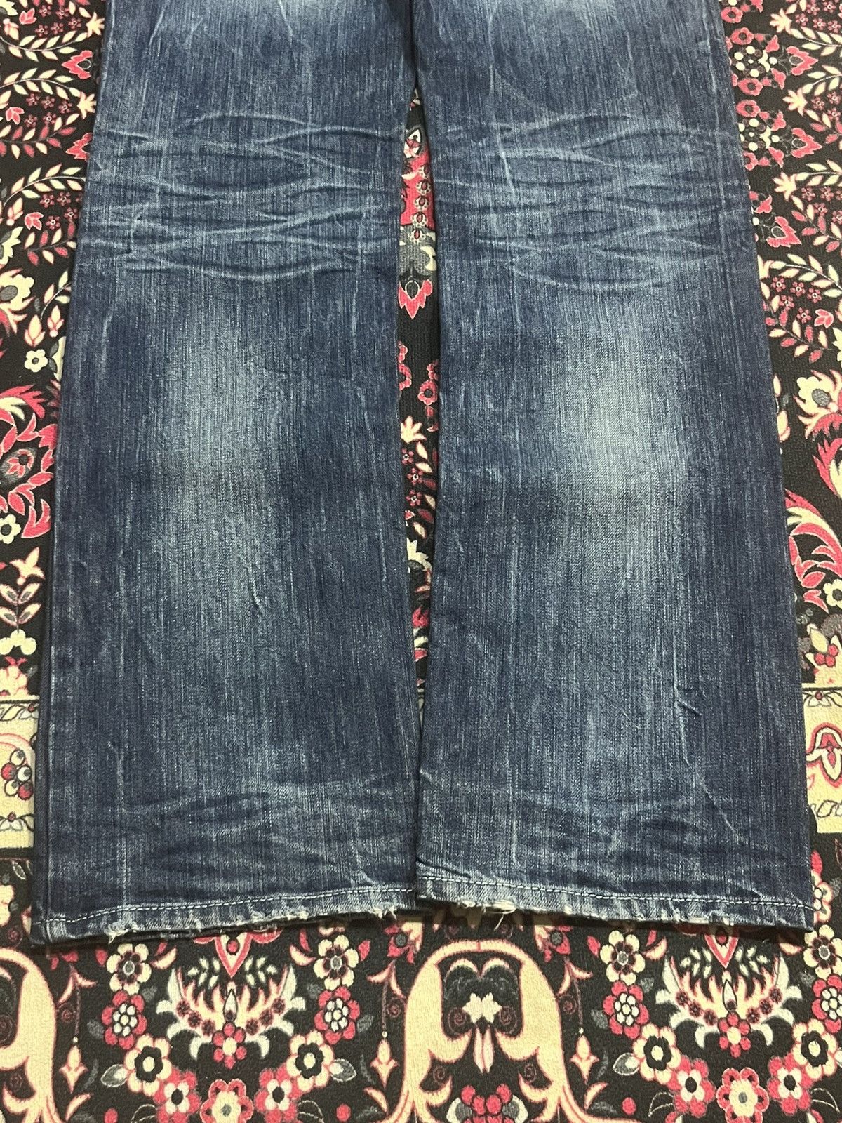 Bounty Hunter Studio RP “One Piece Luffy & Nakama” Blue Thunder Rip Jeans Size US 30 / EU 46 - 13 Thumbnail