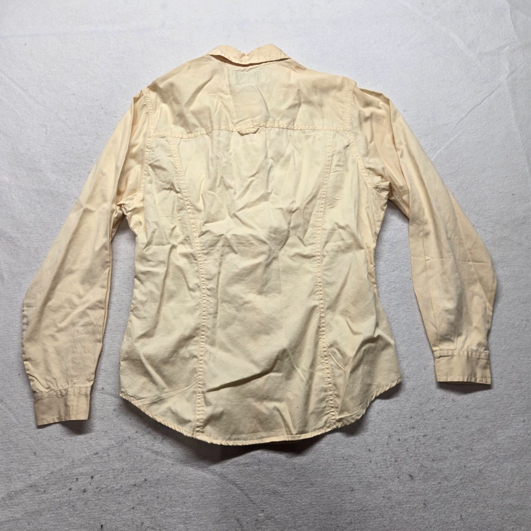 Vintage Kokomo Shirt Western Crochet Floral Glitter Cowgirl Button-Up Denim Cotton M Medium Yellow Womens VINTAGE Size M / US 6-8 / IT 42-44 - 8 Thumbnail