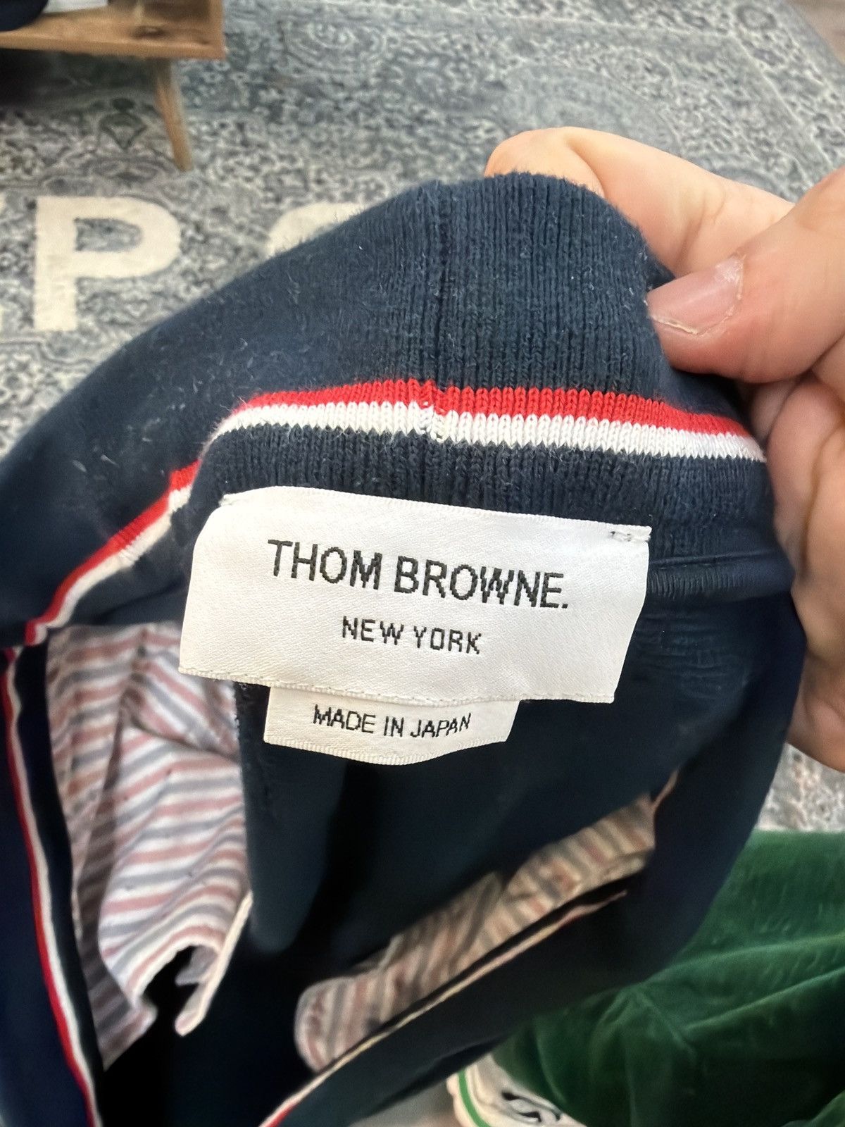 Thom Browne Thom Browne classic logo sweat shorts navy Size US 28 / EU 44 - 7 Thumbnail
