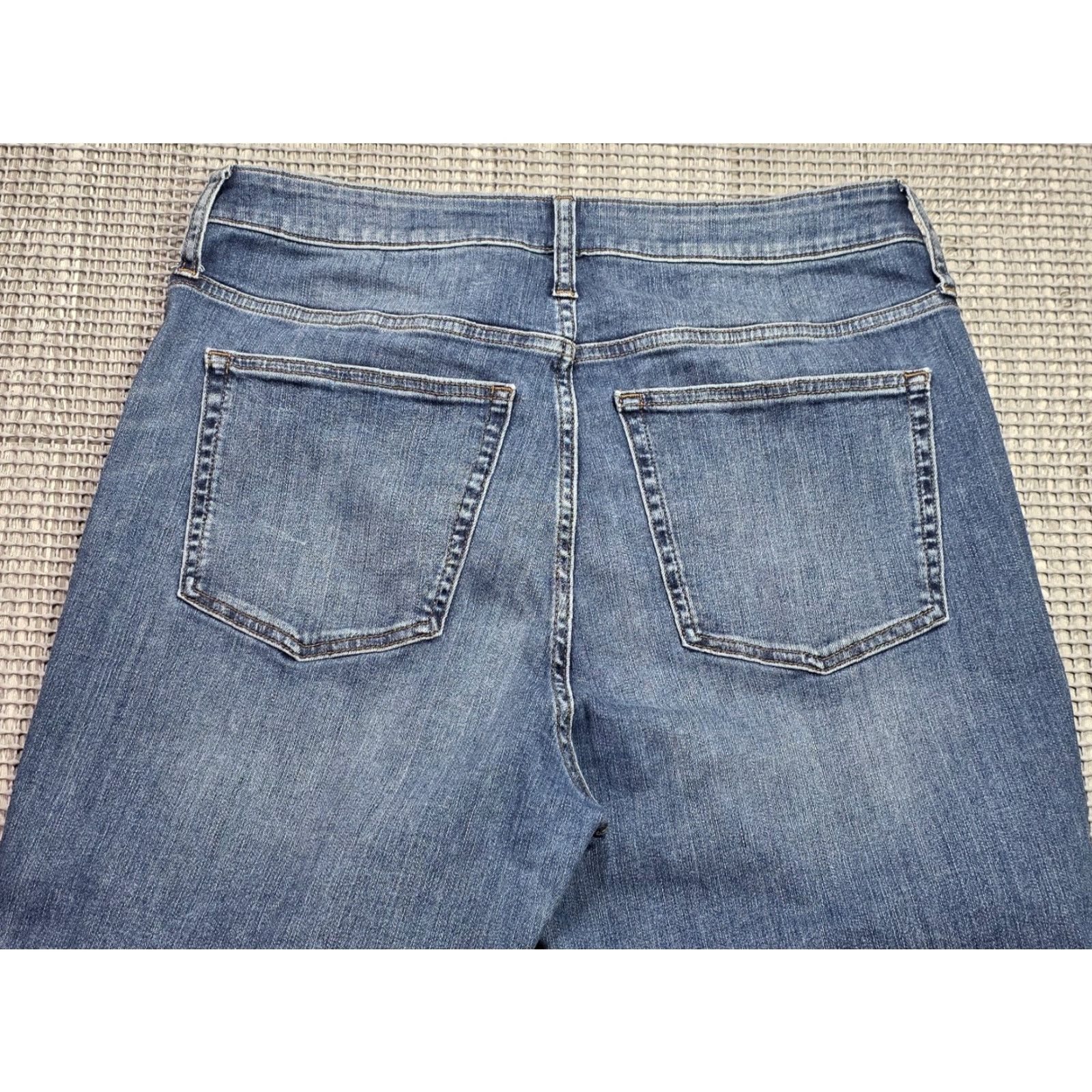 J.Crew VINTAGE J. CREW Jeans Slim Straight Blue 32 Tall 30 Distressed Medium Wash 32x30 Women's Jeans Size 24" / US 00 / IT 34 - 5 Thumbnail