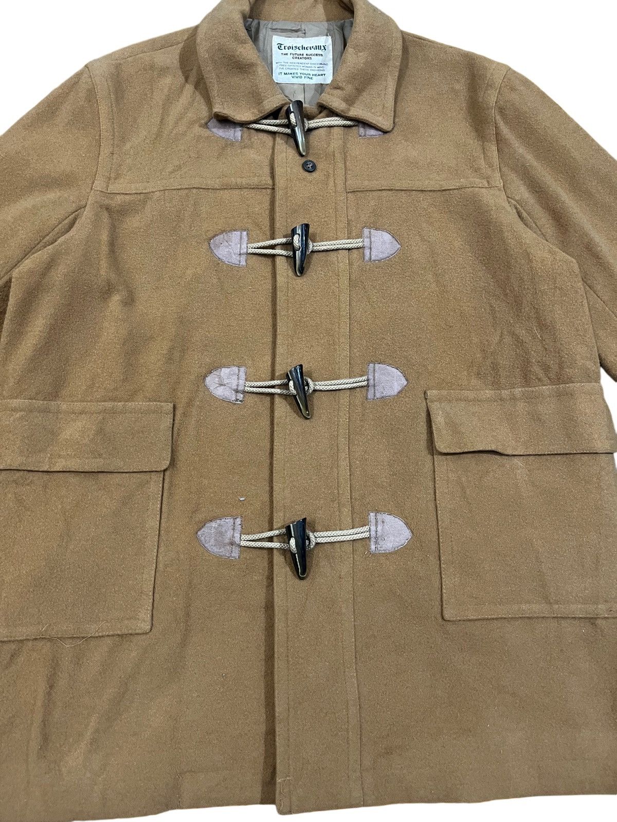 For Those Who Sin Vintage Troischevaux Tan Suede Duffle Cost Size M / US 6-8 / IT 42-44 - 4 Thumbnail
