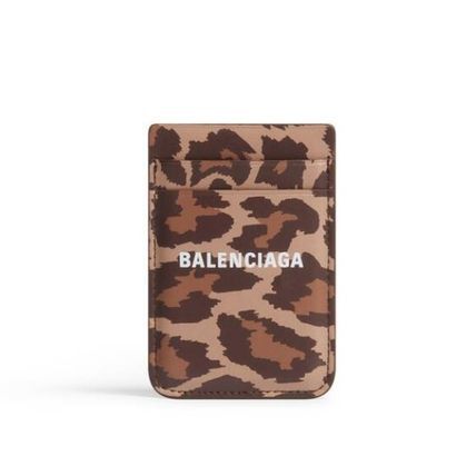 Balenciaga Balenciaga Cash Magnet Card Holder with Leopard Print Size ONE SIZE - 1 Preview