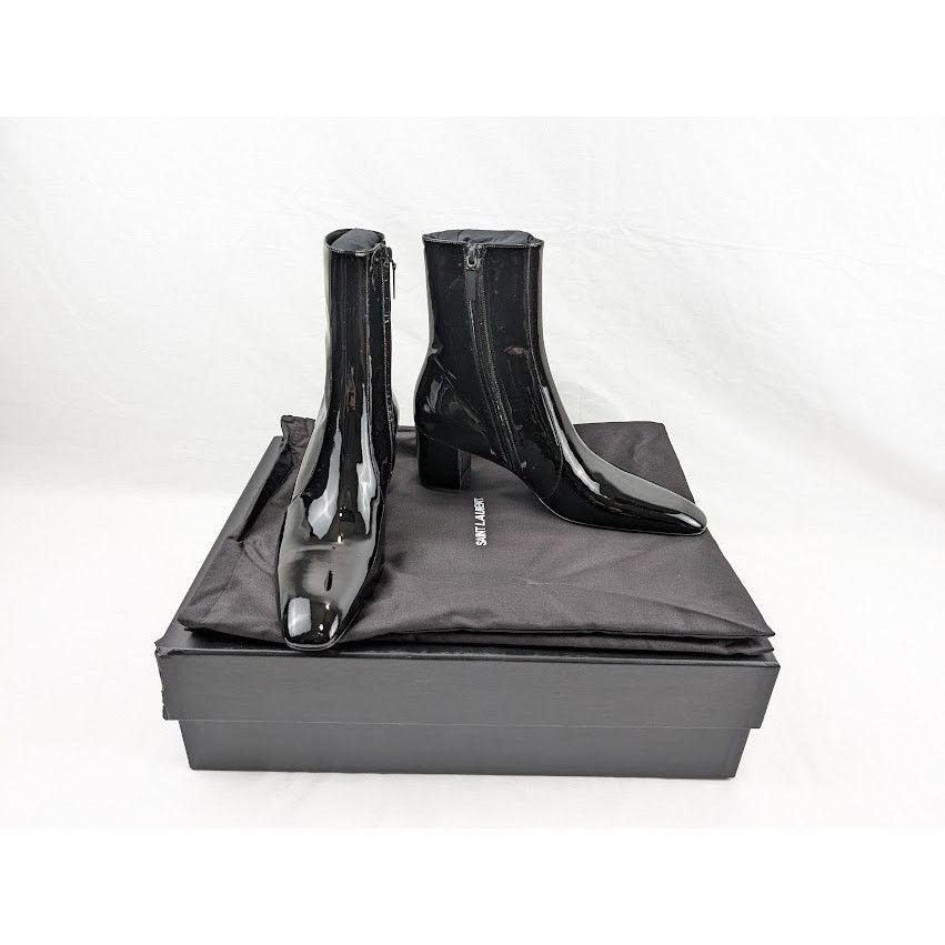 Saint Laurent Paris o1rshd1 Q:2 / XIV Zipped Boots in Nero Size US 9 / EU 42 - 20 Thumbnail