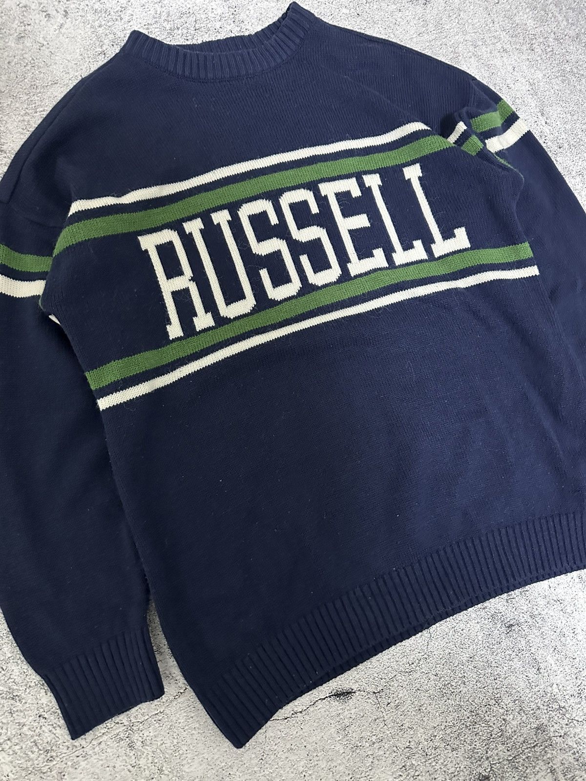 Russell Athletic Vintage Russel Athletic Sweater Centre Logo Knit Size US M / EU 48-50 / 2 - 4 Thumbnail