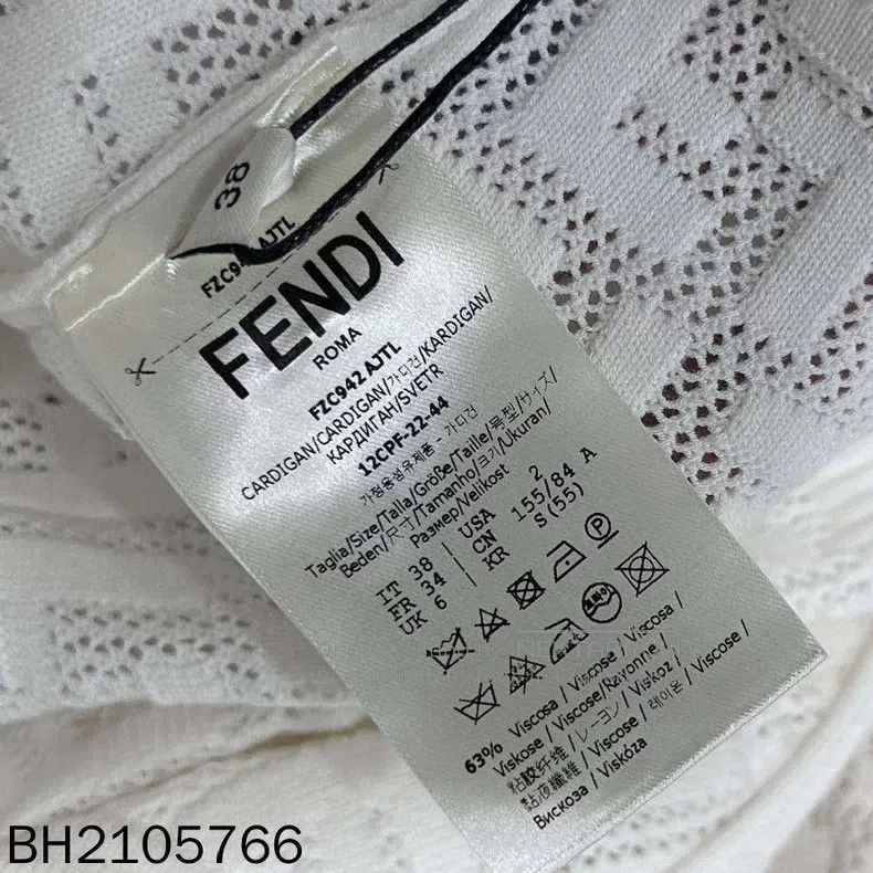 Fendi Fendi Embroidered floral open-front cardigan, skirt, and v Size XS / US 0-2 / IT 36-38 - 8 Thumbnail