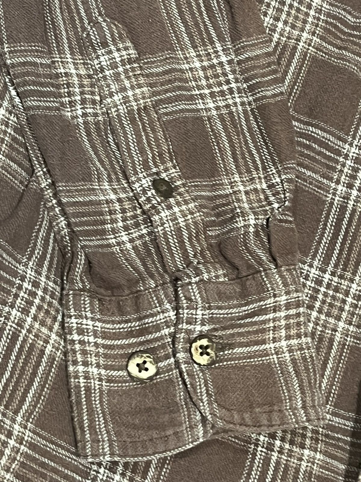 Other Vintage Brown Flannel with Wood Buttons Size US L / EU 52-54 / 3 - 4 Thumbnail