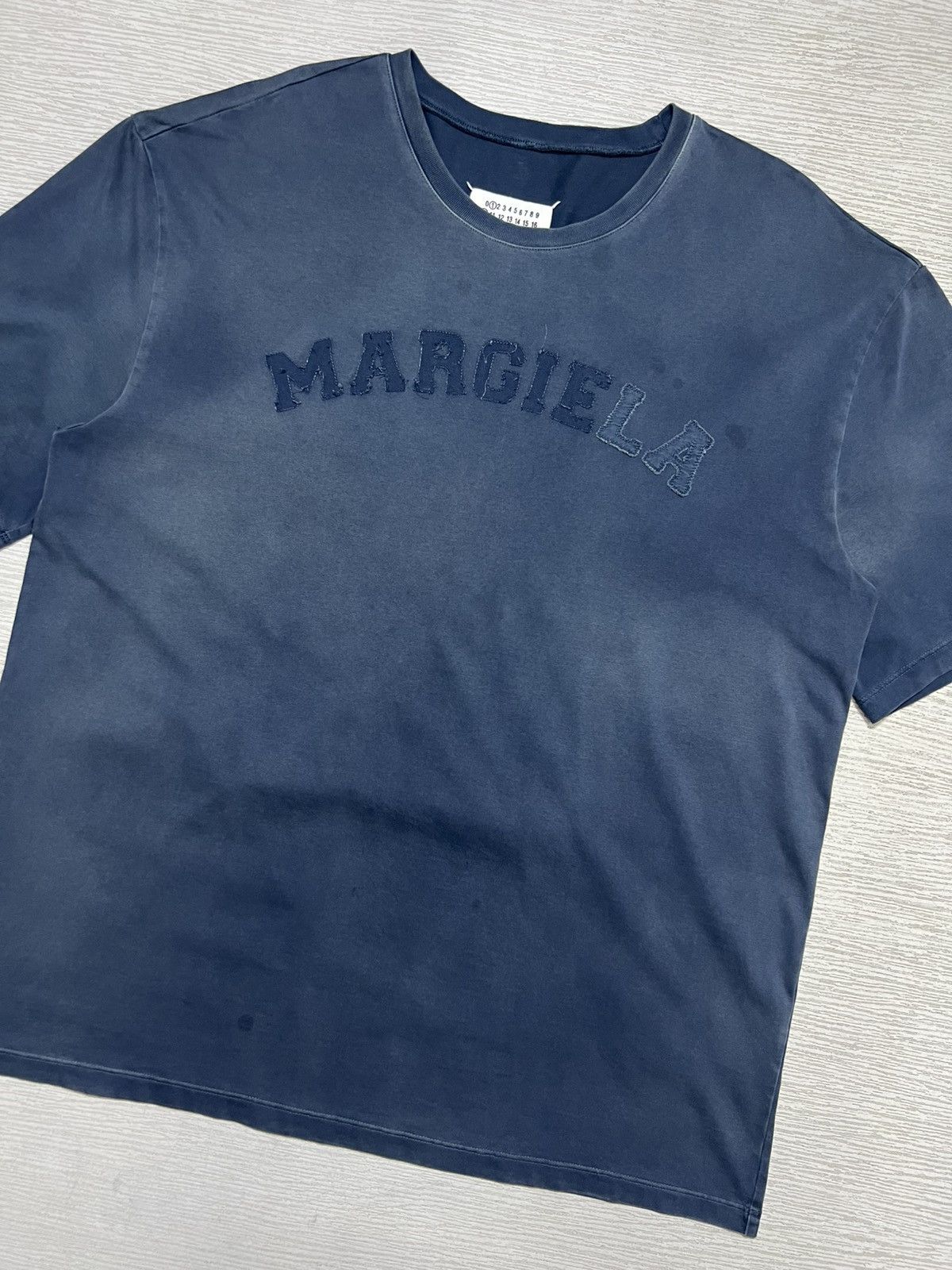 Maison Margiela Maison Margiela - Oversized Overdye Logo T-Shirt Size US S / EU 44-46 / 1 - 3 Thumbnail