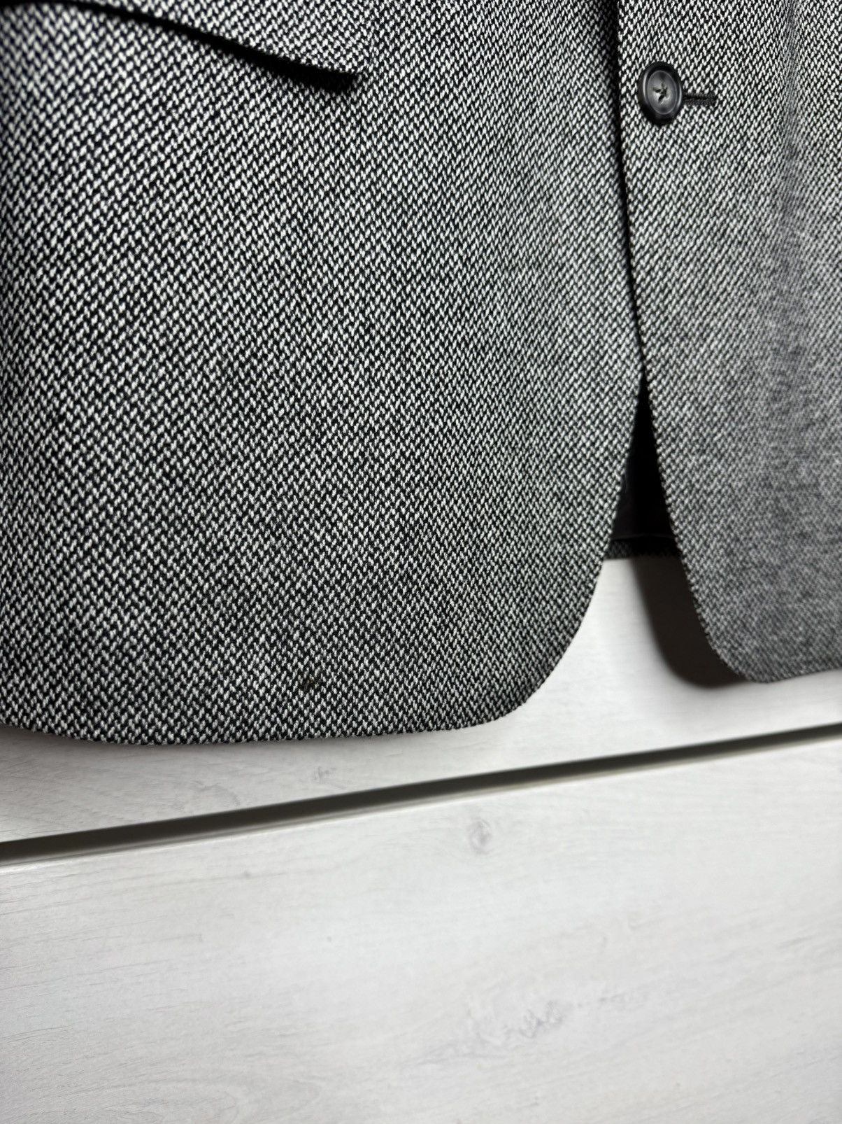 Corneliani Corneliani Grey Tweed Wool Blazer Jacket Made in Italy 48R Size 48R - 9 Thumbnail