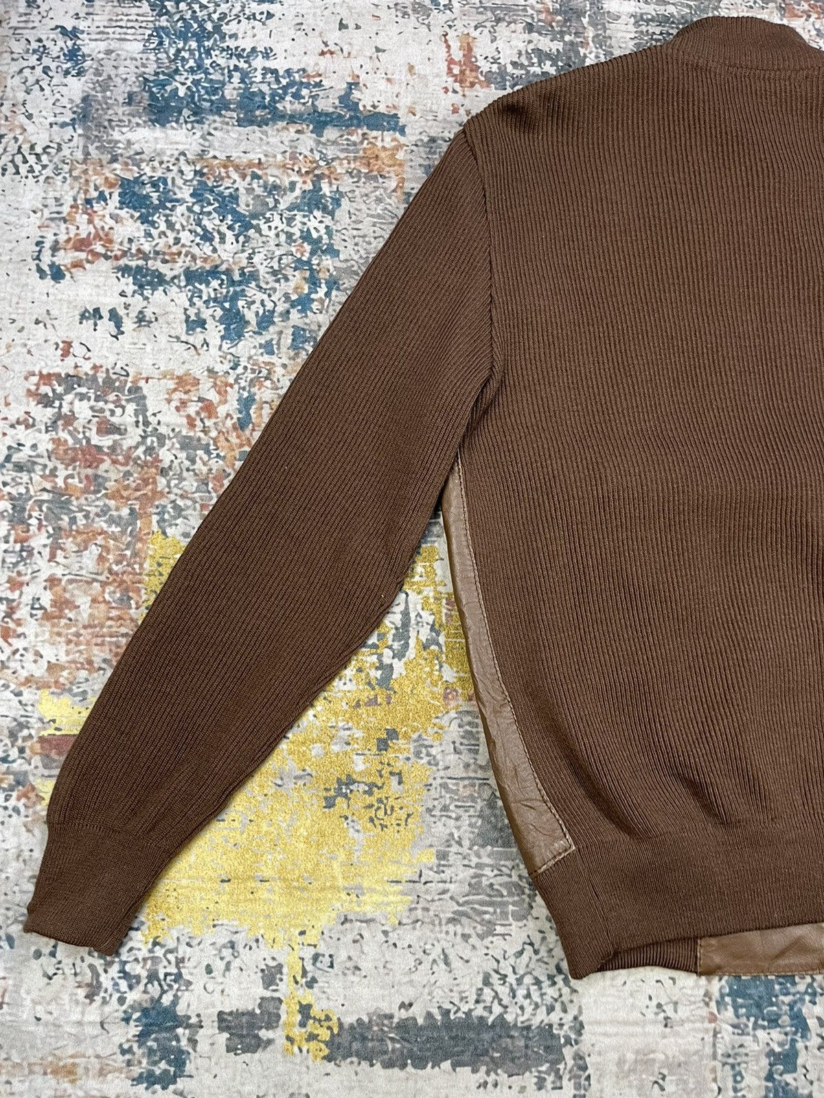 Torras Vintage Torras Spain Leather Switched Sweater Jackets Size US M / EU 48-50 / 2 - 6 Thumbnail