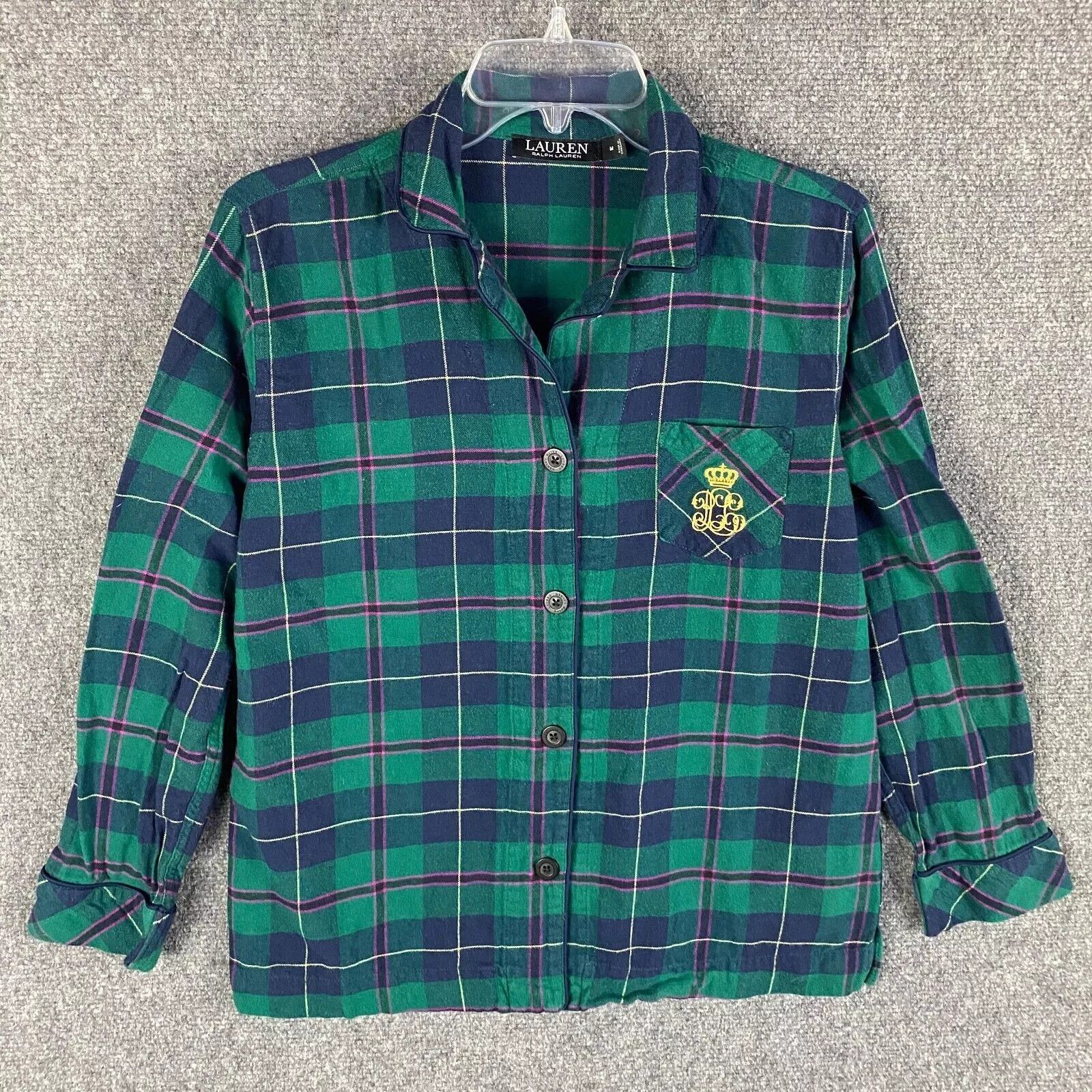 Lauren Ralph Lauren Lauren Ralph Lauren Pajama Top Women's Medium Button Up M Size M / US 6-8 / IT 42-44 - 1 Thumbnail