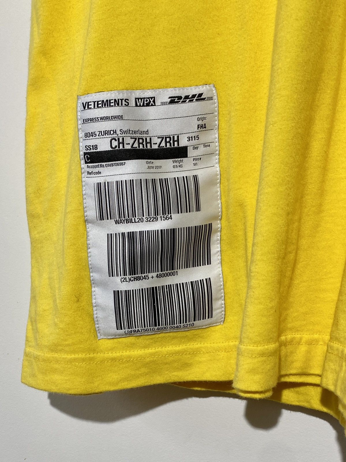 Vetements Vetements DHL Double Top | Grailed