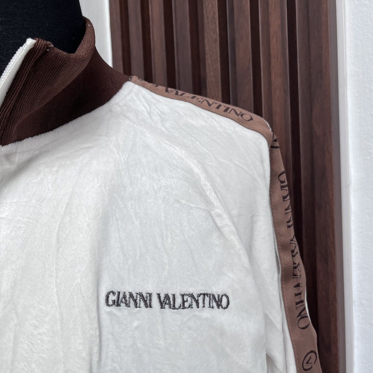 Gianni Valentino × Valentino 💸BINDING💸 2000s Gianni Valentino Tracktop Jacket Full Taped Size US M / EU 48-50 / 2 - 3 Thumbnail