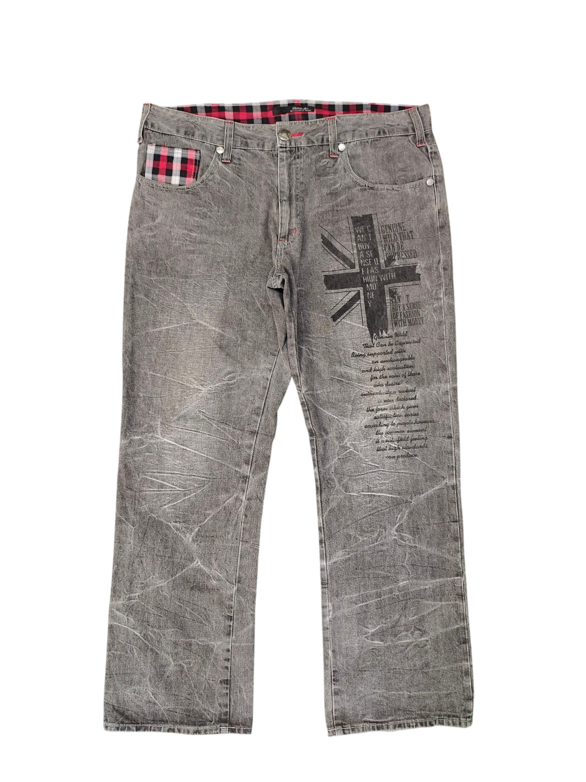 Hysteric Glamour × Undercover Vintage Dominate Japan Cross Poem Clawmark Denim Jeans Size US 40 / EU 56 - 1 Thumbnail